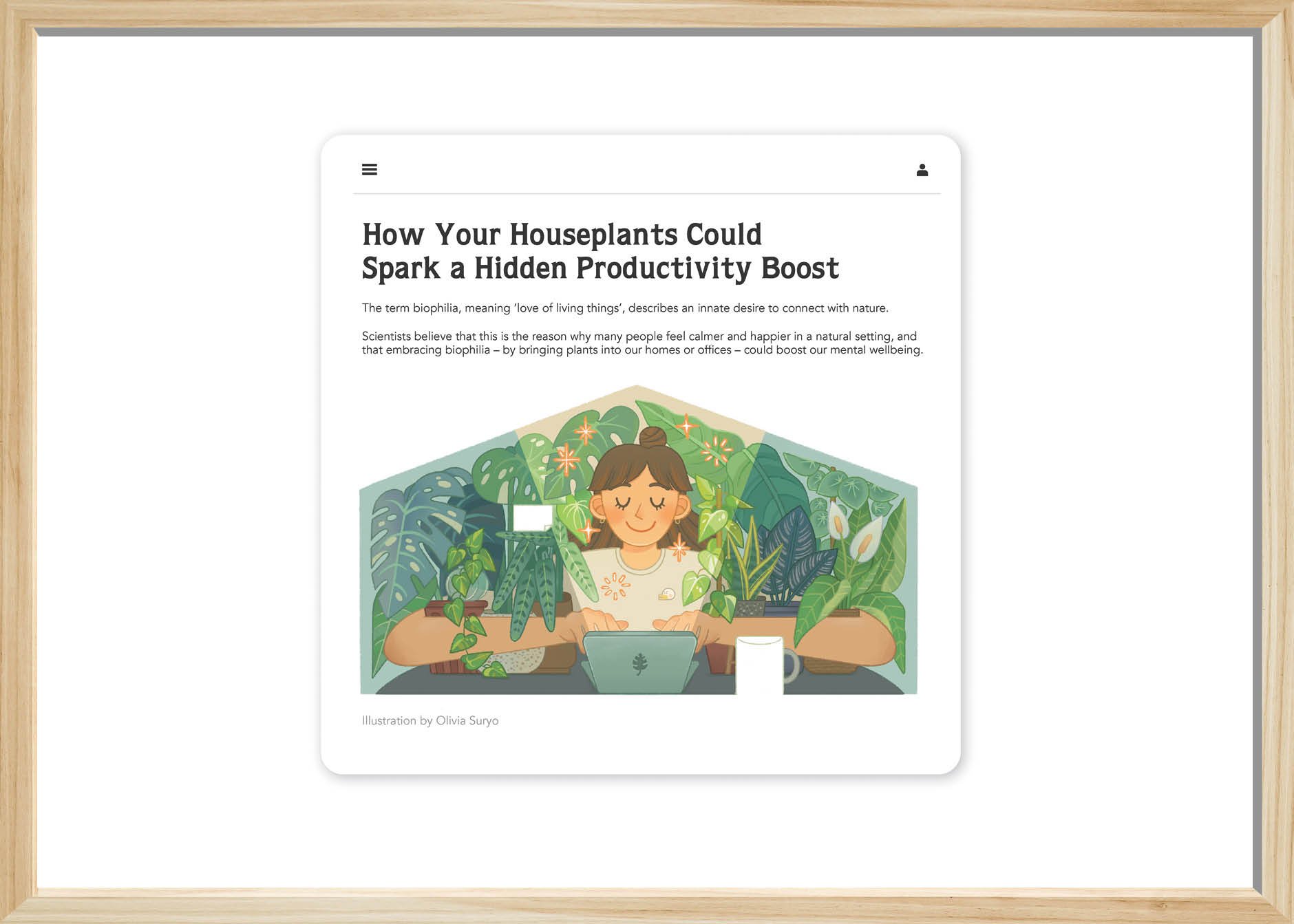 Hidden Benefit of Houseplants - Olivia Suryo