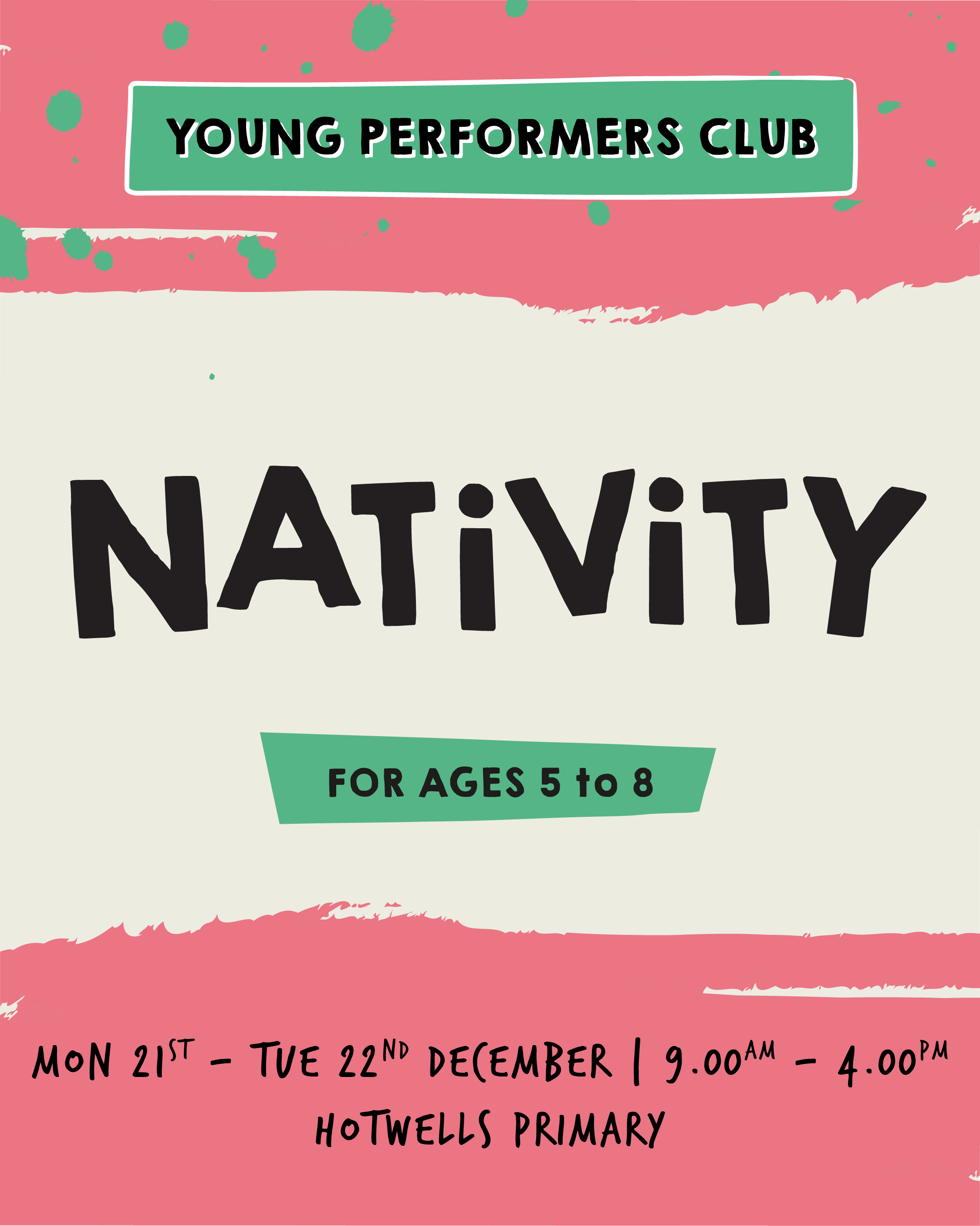 Young Performers Club: Nativity - 21st & 22nd December  2026 -  Hotwells Primary School ✨