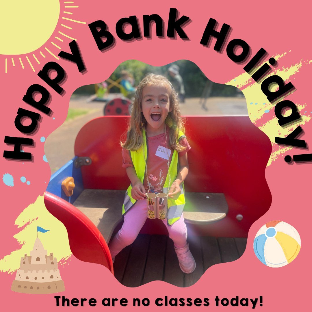 Happy Bank Holiday! ☀️ 

Just a reminder that there are no classes today but fear not we'll be back to our Monday classes next week! 🎭 

We can't wait to hear what you got up to on your day off.✨