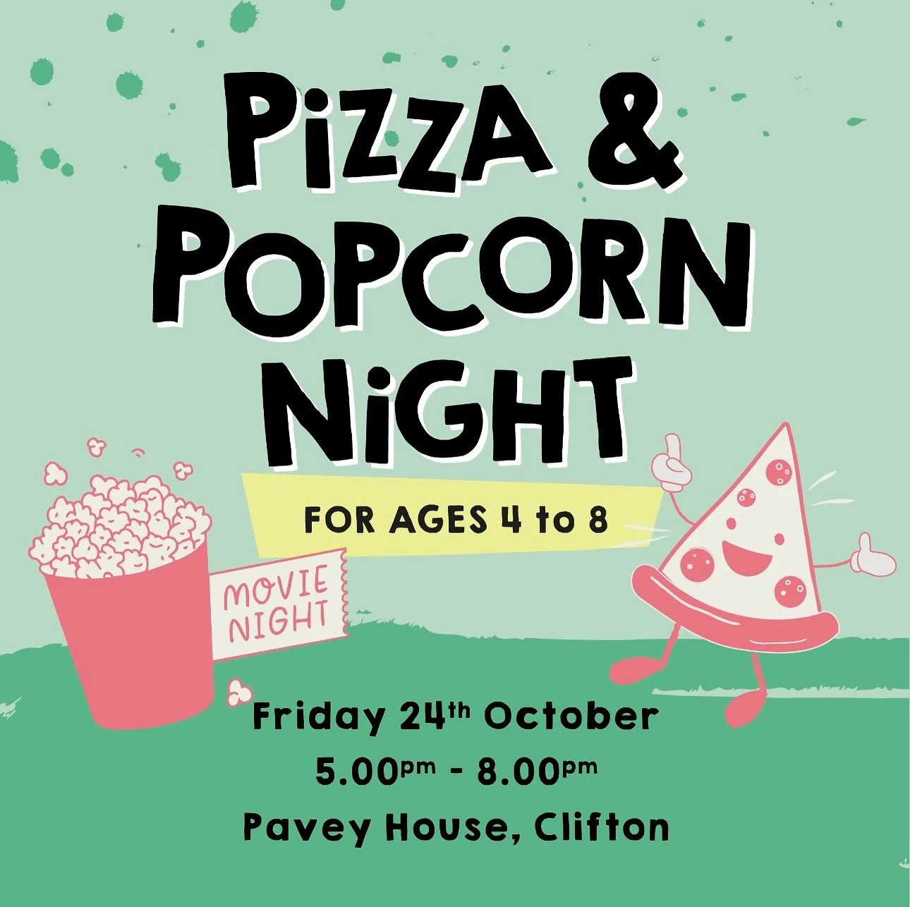Pizza, popcorn & plenty of fun!🎬🍕🍿
Our Pizza & Popcorn Night is back at Pavey House on Friday 24th October! 
Stay tuned… we’ve got an exciting announcement about this event coming TOMORROW!👀🤭