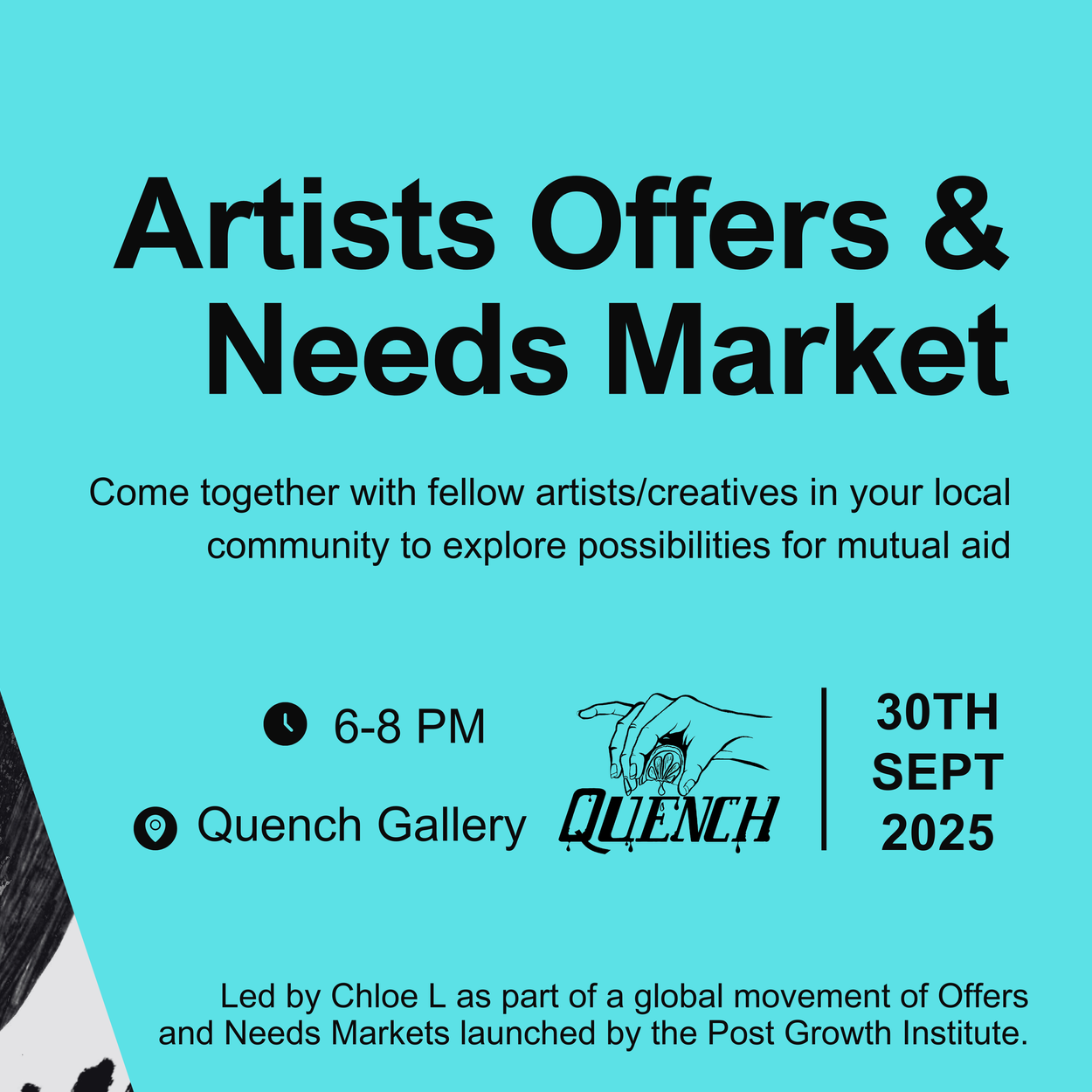 Artists Offers and Needs at Quench