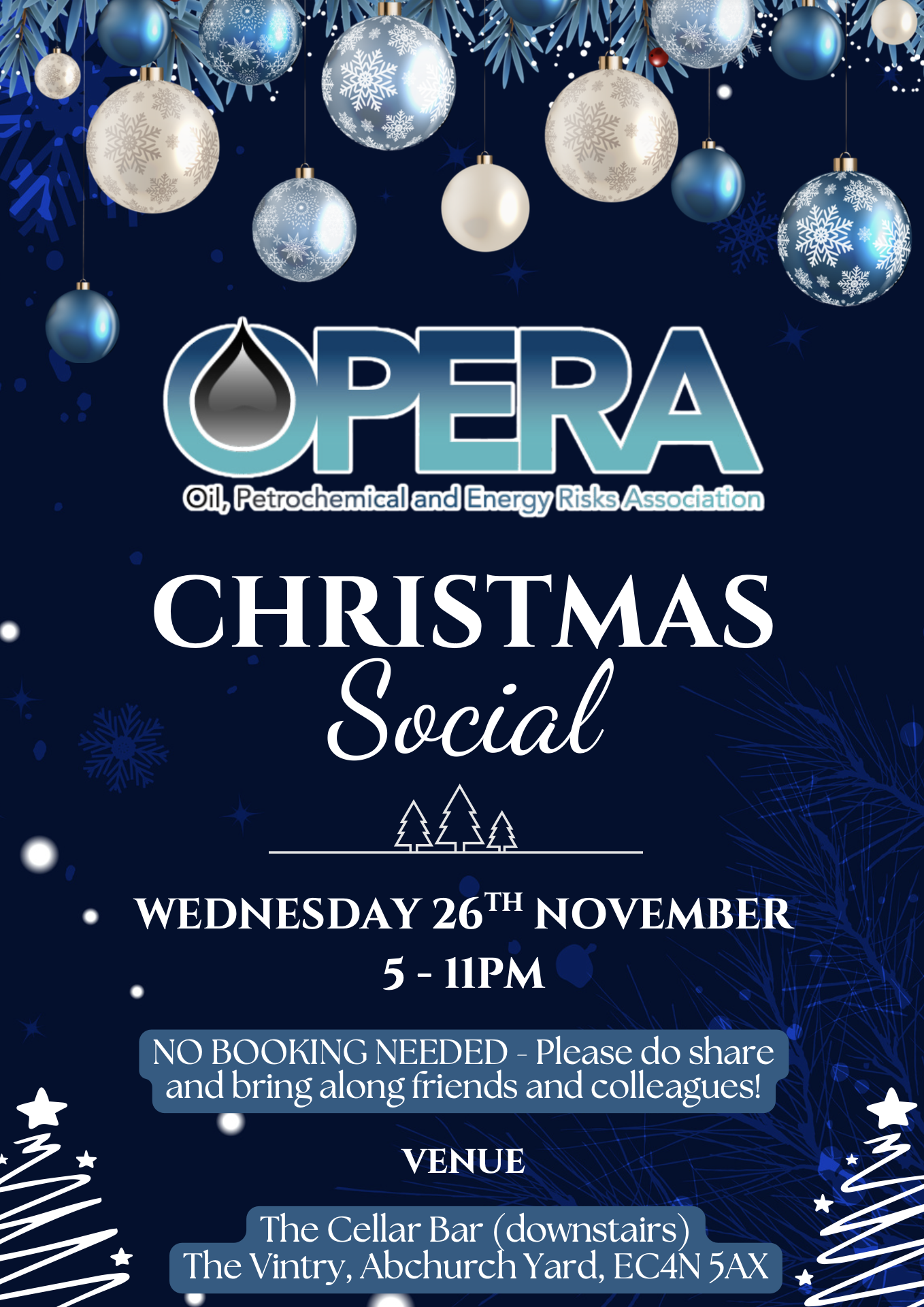 UPCOMING SOCIAL - OPERA Christmas Social 2025