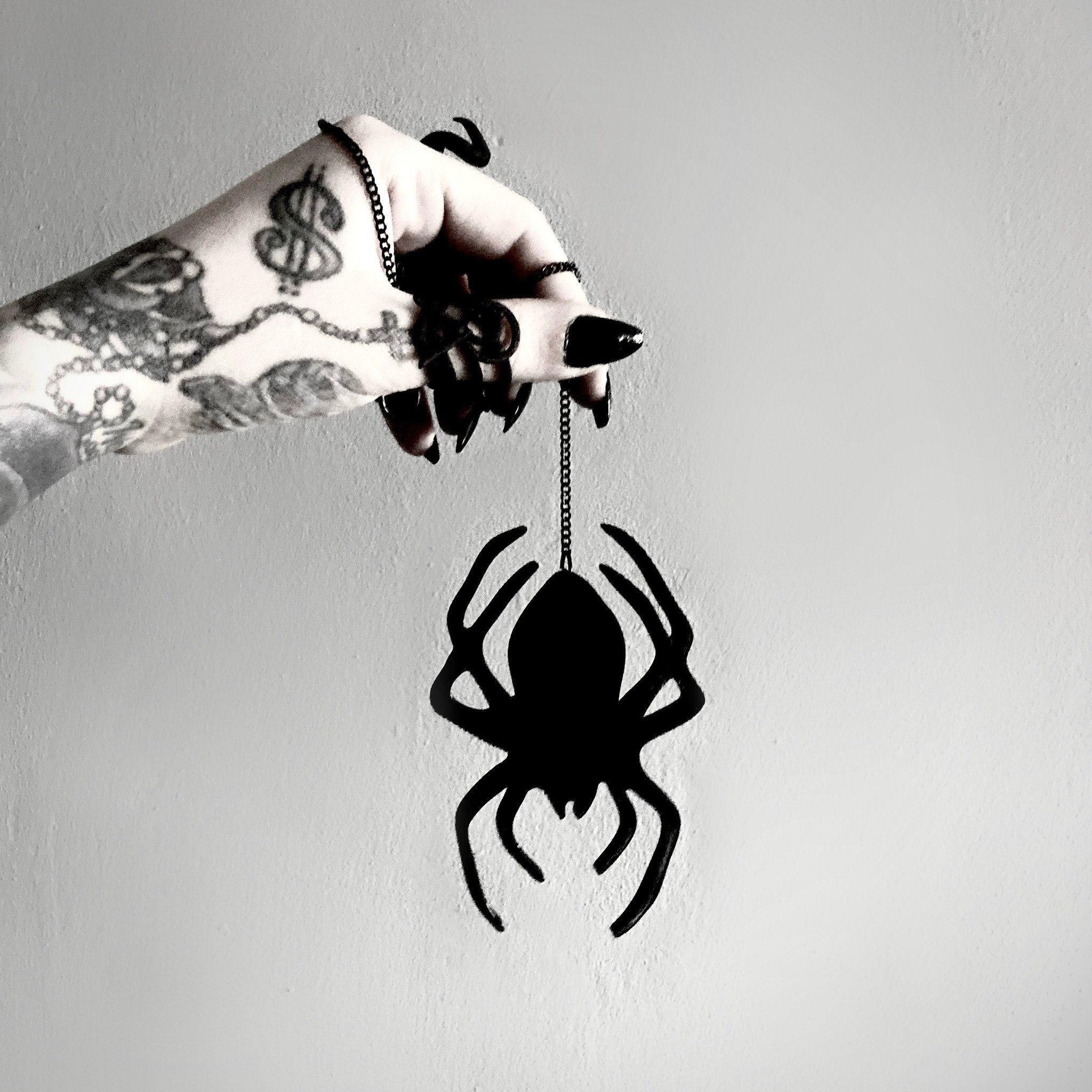 My spidey senses have been tingling and I confirm there&rsquo;s new Spider &amp; Web home decor pieces on the way! 

Working away to have them finalised &amp; photographed ready to go live by Friday!! 

🕸️ 👀🕷️

&bull;
&bull;
&bull;
#darkart #silho