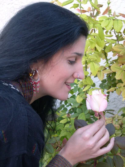 Spinner with Pink Rose