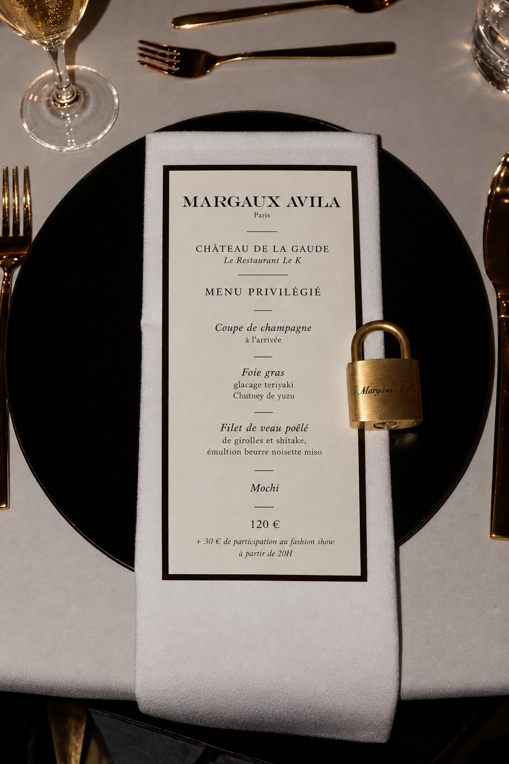 MENU VERMEILLE