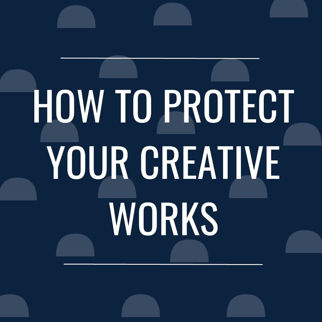 3 Ways to Protect Your Creative Works:

1️⃣Add copyright notices to all your content (including on your website, at the bottom of your email list, at the bottom of blog posts, on or near your photos and videos, on anything you've created for clients,