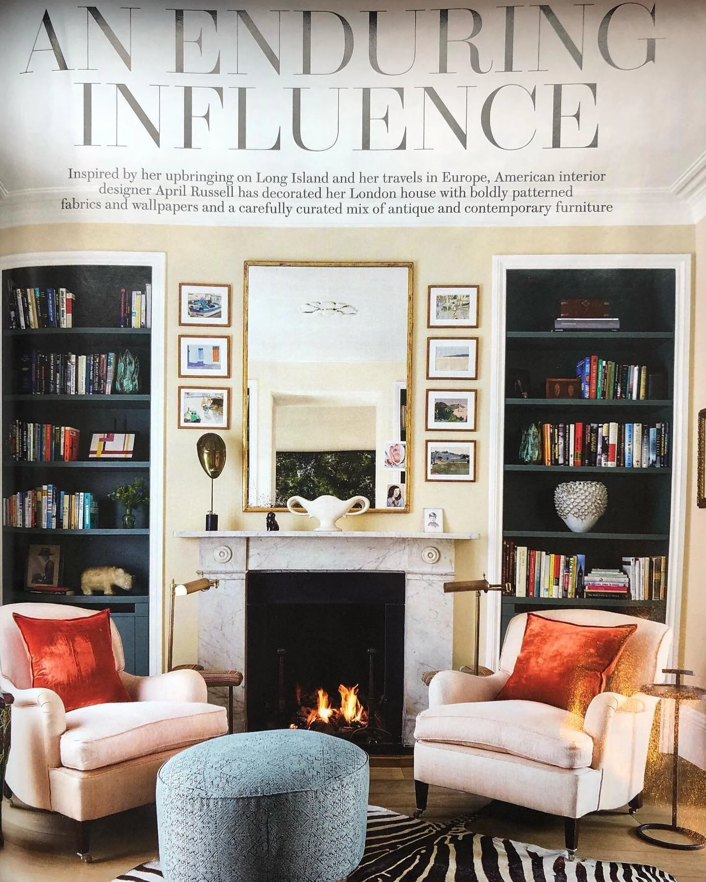 Huge congratulations to my wonderful mother @arussellinteriors for her stunning piece in @houseandgardenuk. The love of design and interiors is enduring and clearly runs in the family!