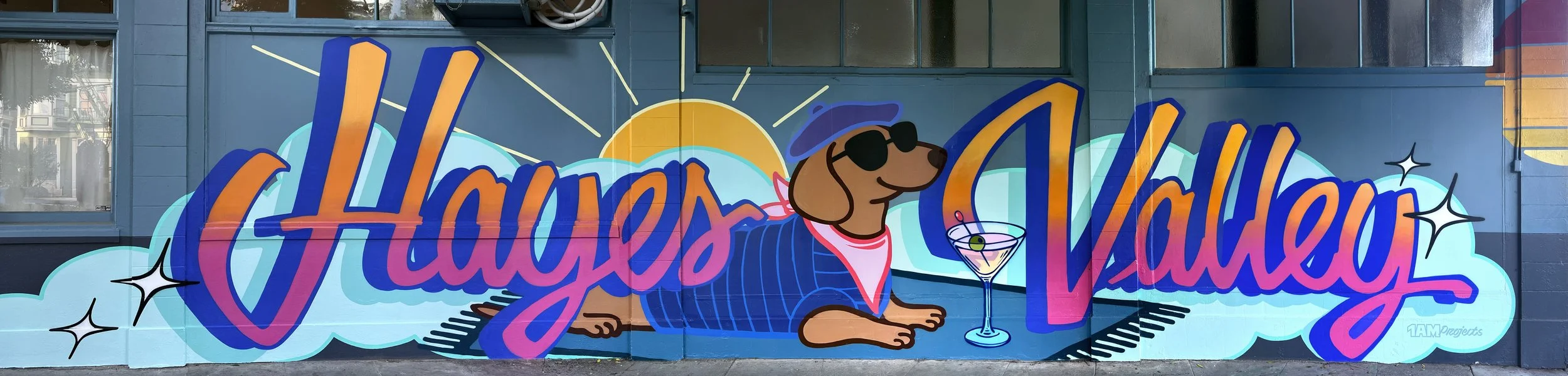 Hell Yes Valley mural in Hayes Valley