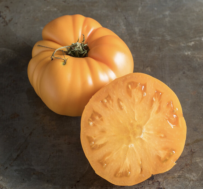 Yellow brandywine heirloom tomato