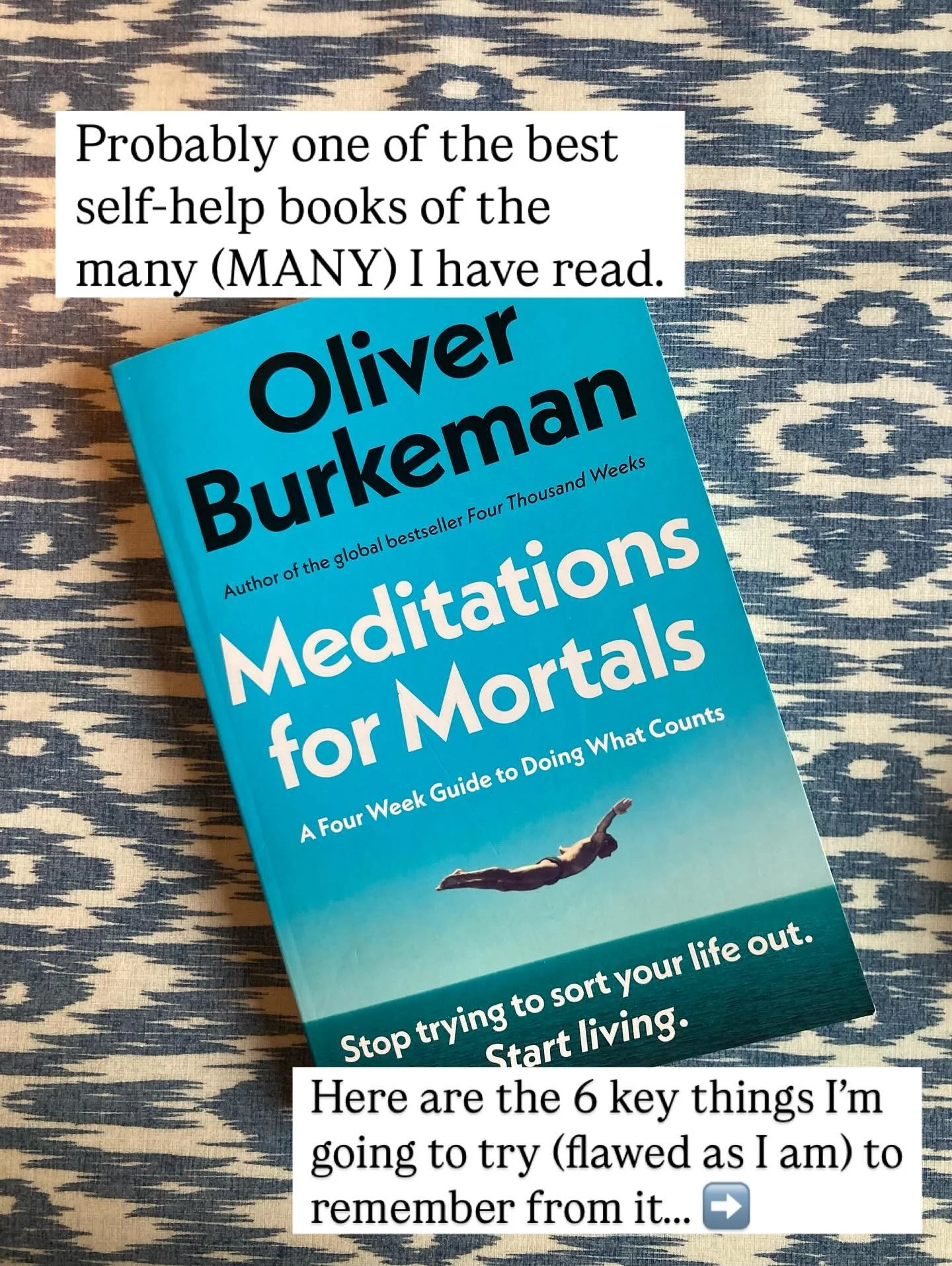 I&rsquo;ve read A LOT of personal development books. I always have one &ldquo;on the go&rdquo;. I&rsquo;ve just finished Oliver Burkeman&rsquo;s Meditations for Mortals and I think it&rsquo;s one of the best I&rsquo;ve read&hellip; at least it&rsquo;