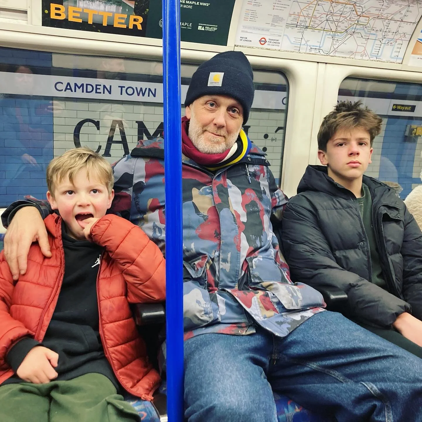 Half term photo dump. We packed a lot in!

1. London with the boys ☺️. 
2. Immersive 3D dance (just me, boys not invited!) @studiowaynemcgregor 
3. Kids resisting photo ops. 
4. Neal St food hall on Chinese New Year
5. The Lion King. Enormous treat f