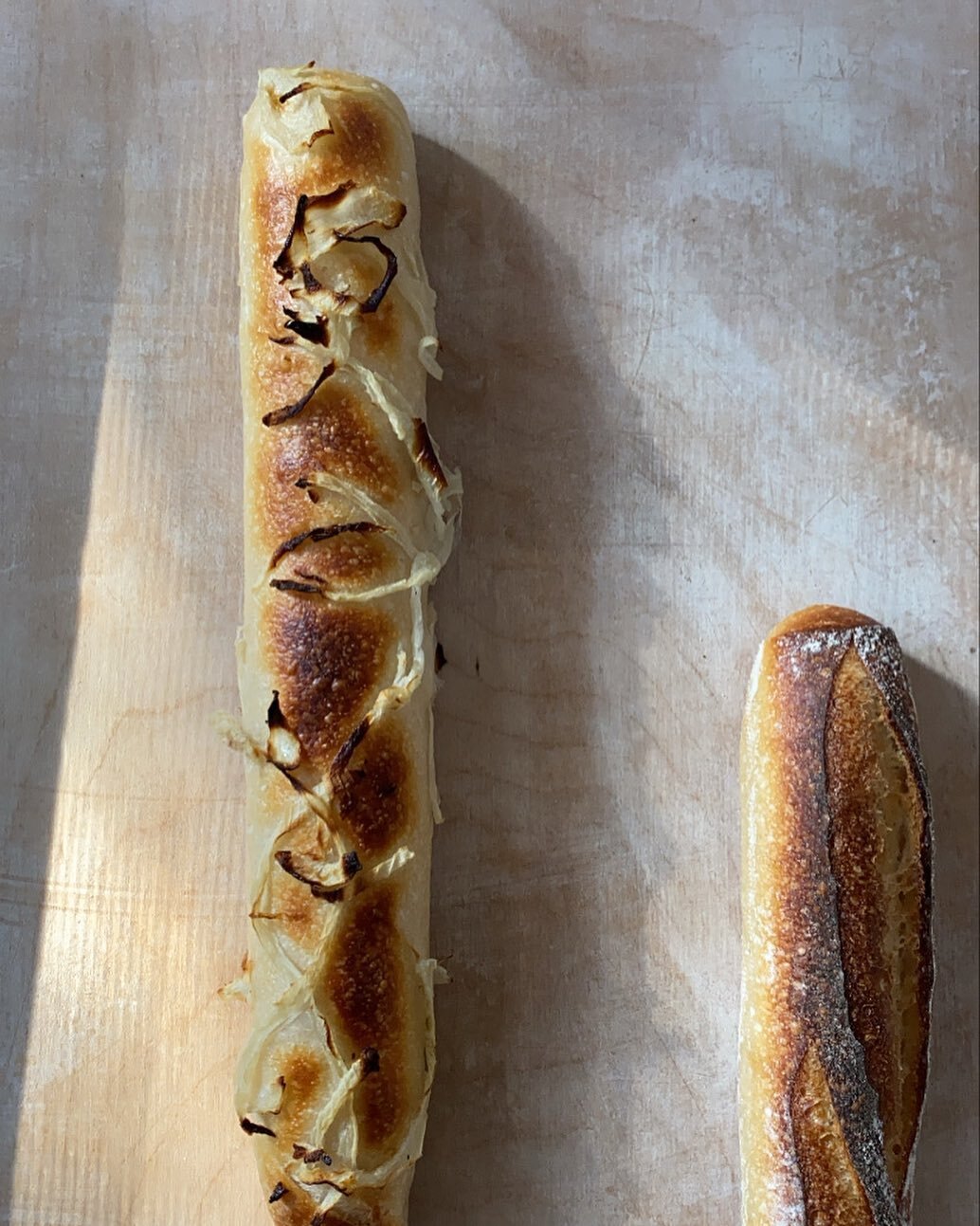 Onion &amp; Plain Ficelle ❤️
Available in Store and Curbside Pickup