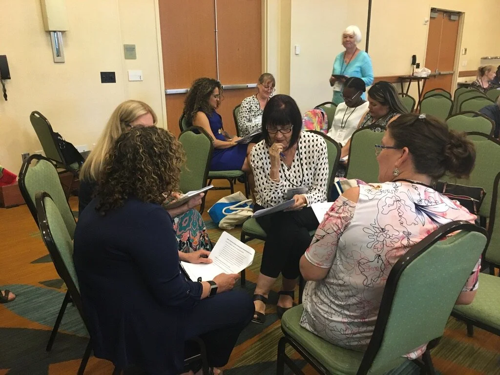 Participants at a CASAS Summer Institute session - Promoting Rigor in Adult Ed PD