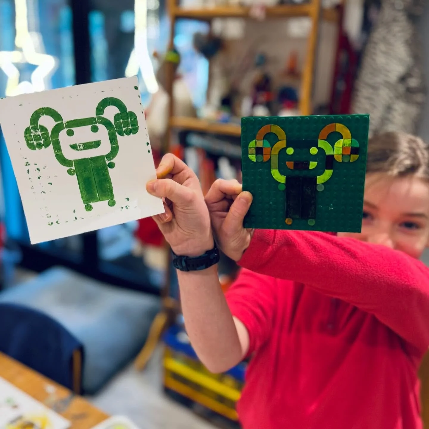 Legotastic! 😍

This week&rsquo;s art lesson began with Anna Llena&rsquo;s book The Colour Monster, where we explored how colours can represent emotions.  Inspired by this, students experimented with relief printing using flat Lego pieces and basepla
