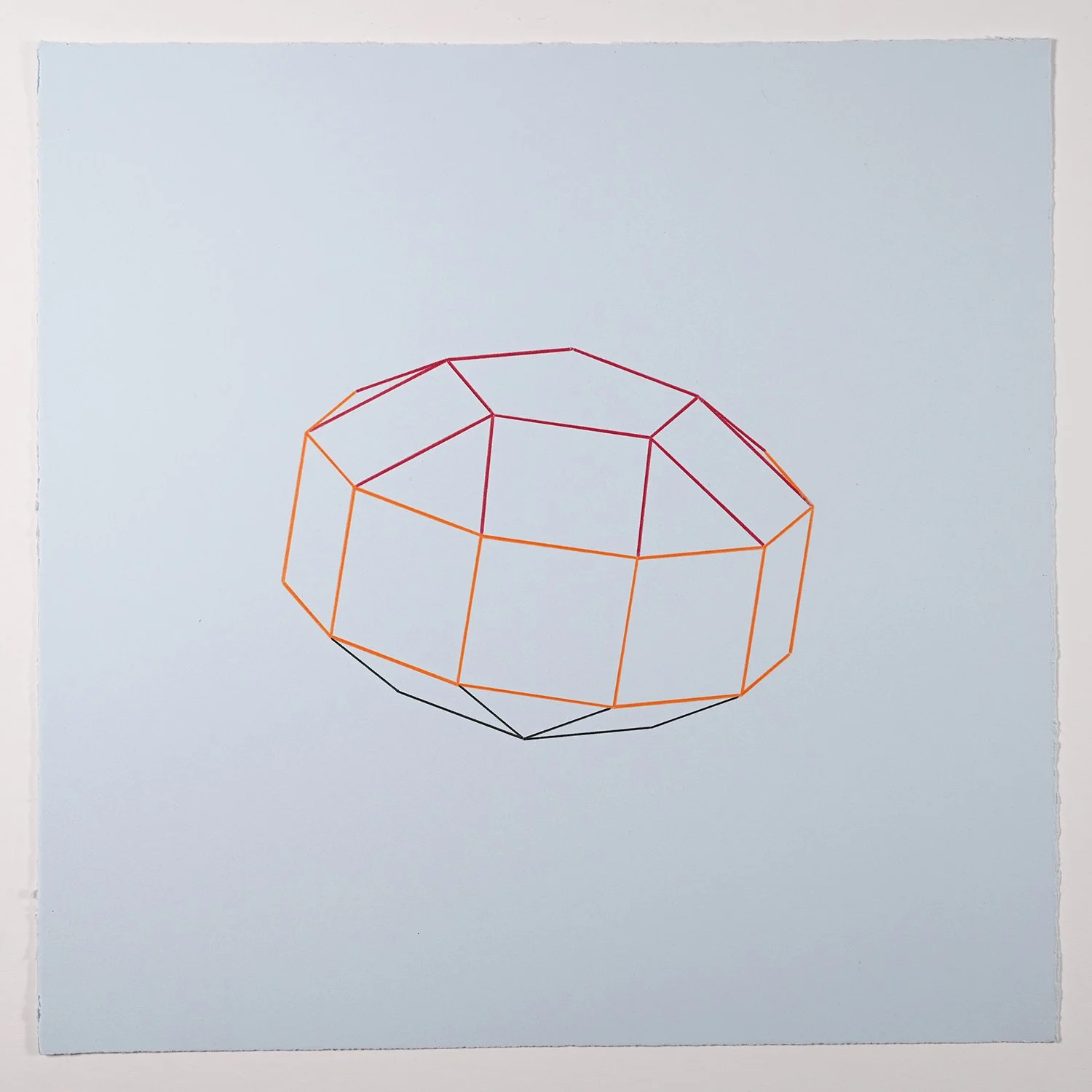 Matthew Deleget, Hand Theories 12, 2001, Colored pencil on paper, 15 x 15 inches, #895