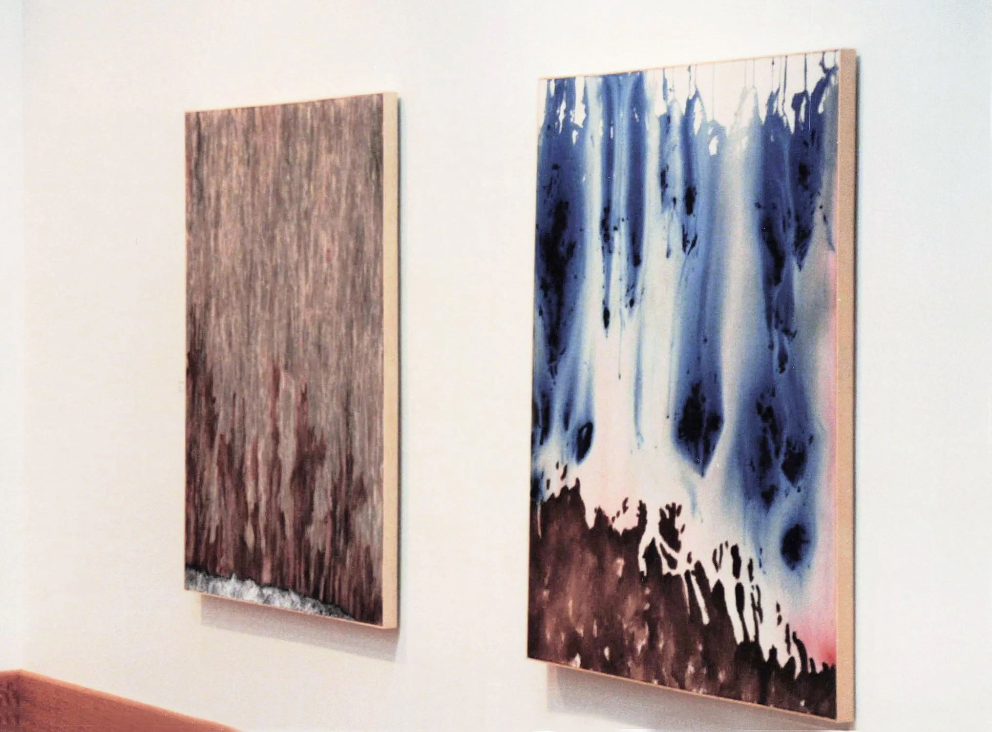 Matthew Deleget, Paintings, 1993-1994, Acrylic, ink, charcoal, and pencil on canvas, 5 x 4 feet each
