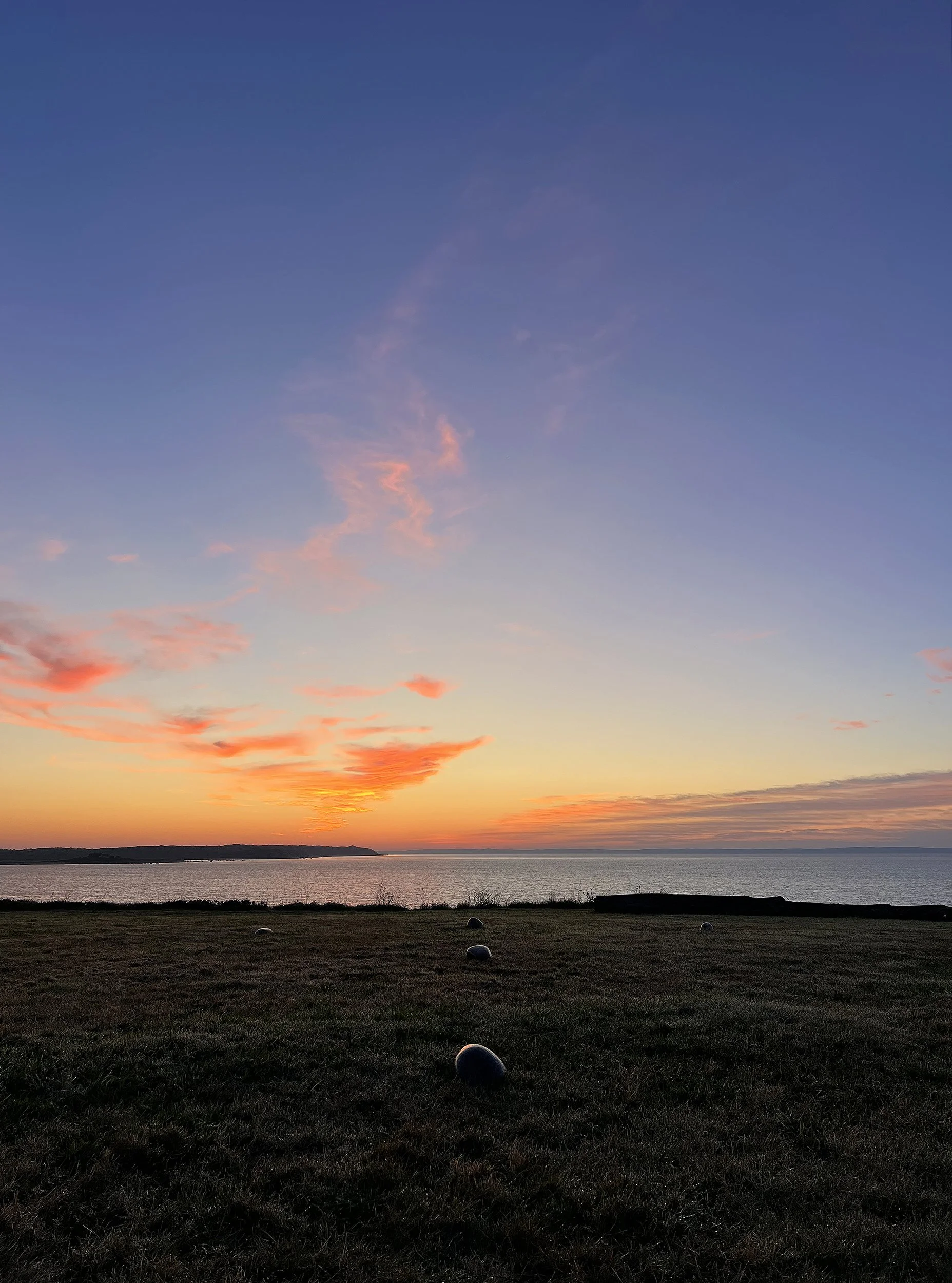 Sunrise facing due east, September 15, 2025, 6:10am EST