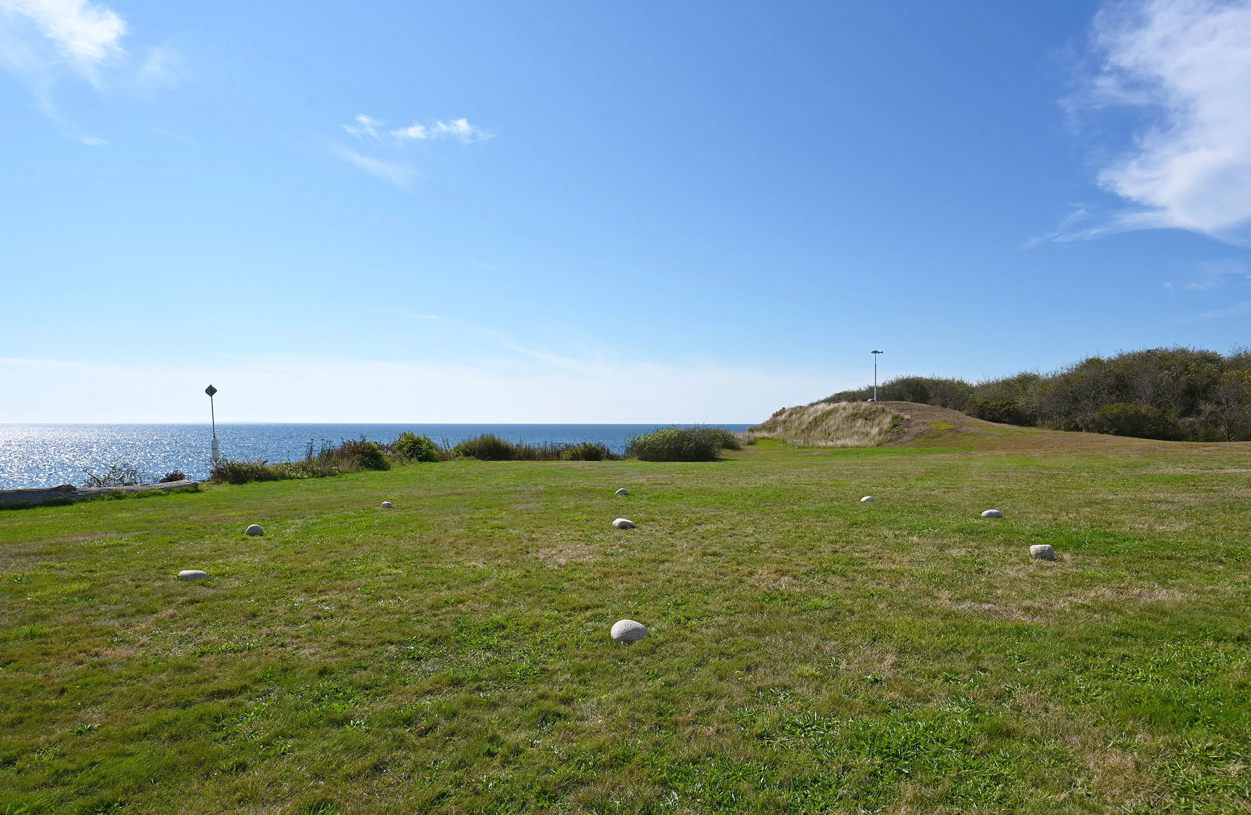 The morning of Michael Wilbur's Helios performance, facing due south, September 15, 2025, 10am.