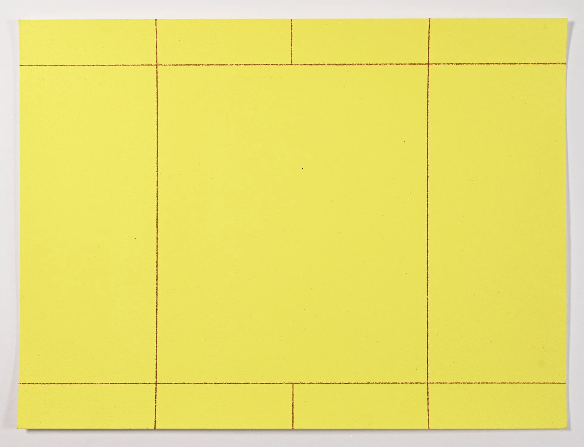 Matthew Deleget, Brown Out, 2006, Brown colored pencil and acrylic on paper, 9 x 12 inches, #847