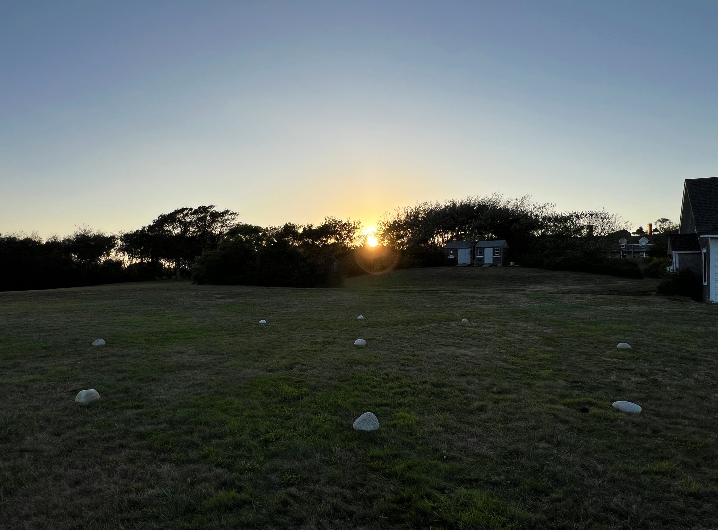 Sunset facing due west, September 12, 2025, 6:28pm EST