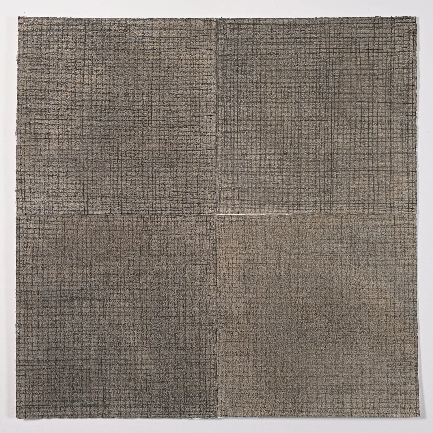 Matthew Deleget, Pattern Drawing #1, 1996, Pencil and chalk on white watercolor paper, 11.5 x 11.5 inches, #422