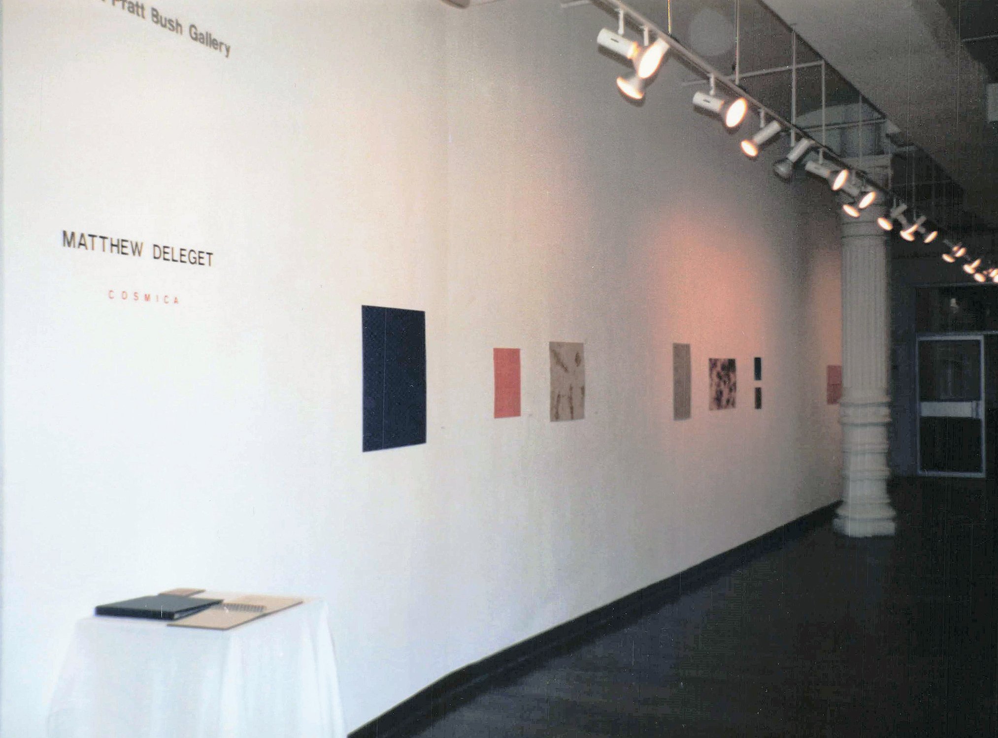 Exhibition view of Matthew Deleget: Cosmica, Pratt Manhattan Gallery, New York, NY, 1997