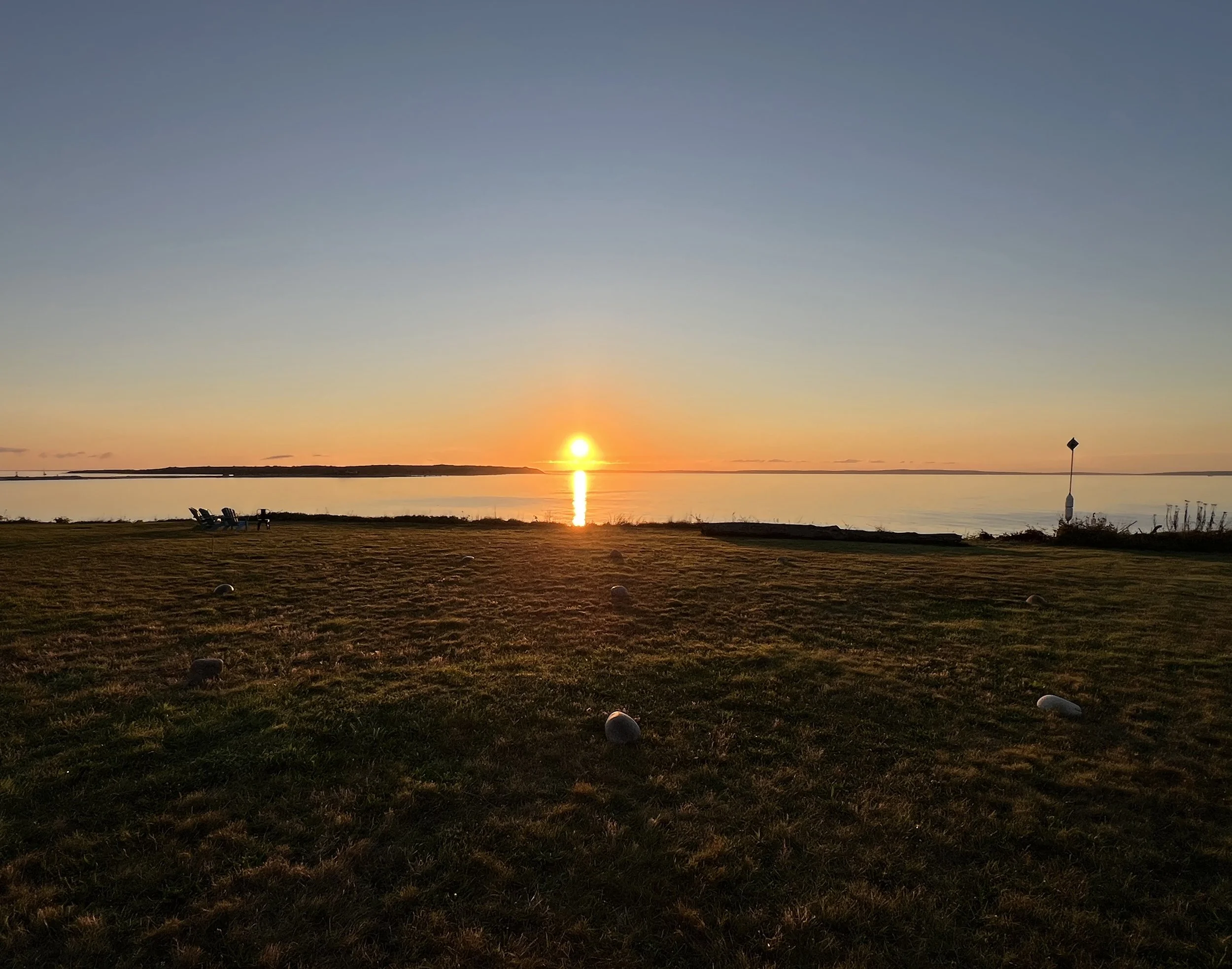 Sunrise facing due east, September 13, 2025, 6:35am EST