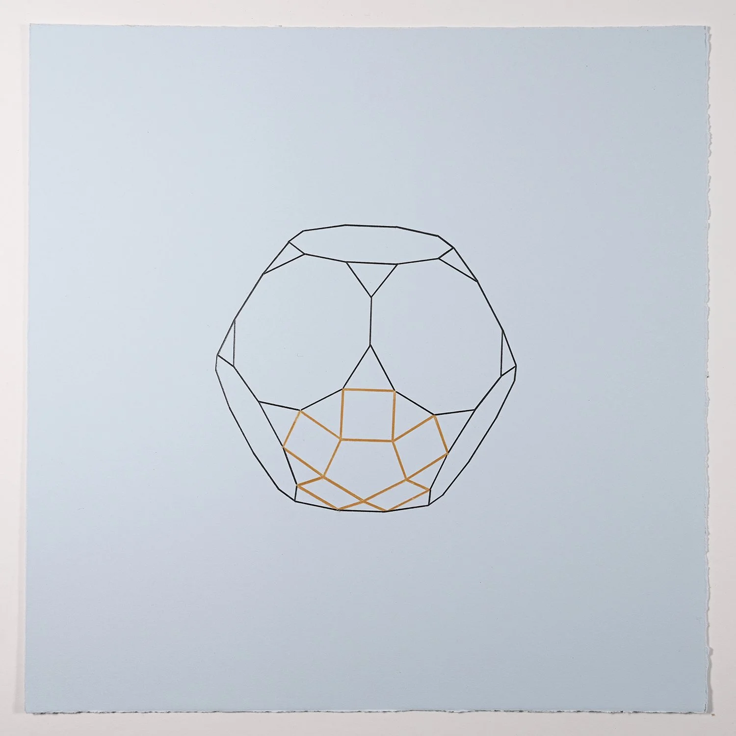 Matthew Deleget, Hand Theories 15, 2001, Colored pencil on paper, 15 x 15 inches, #898