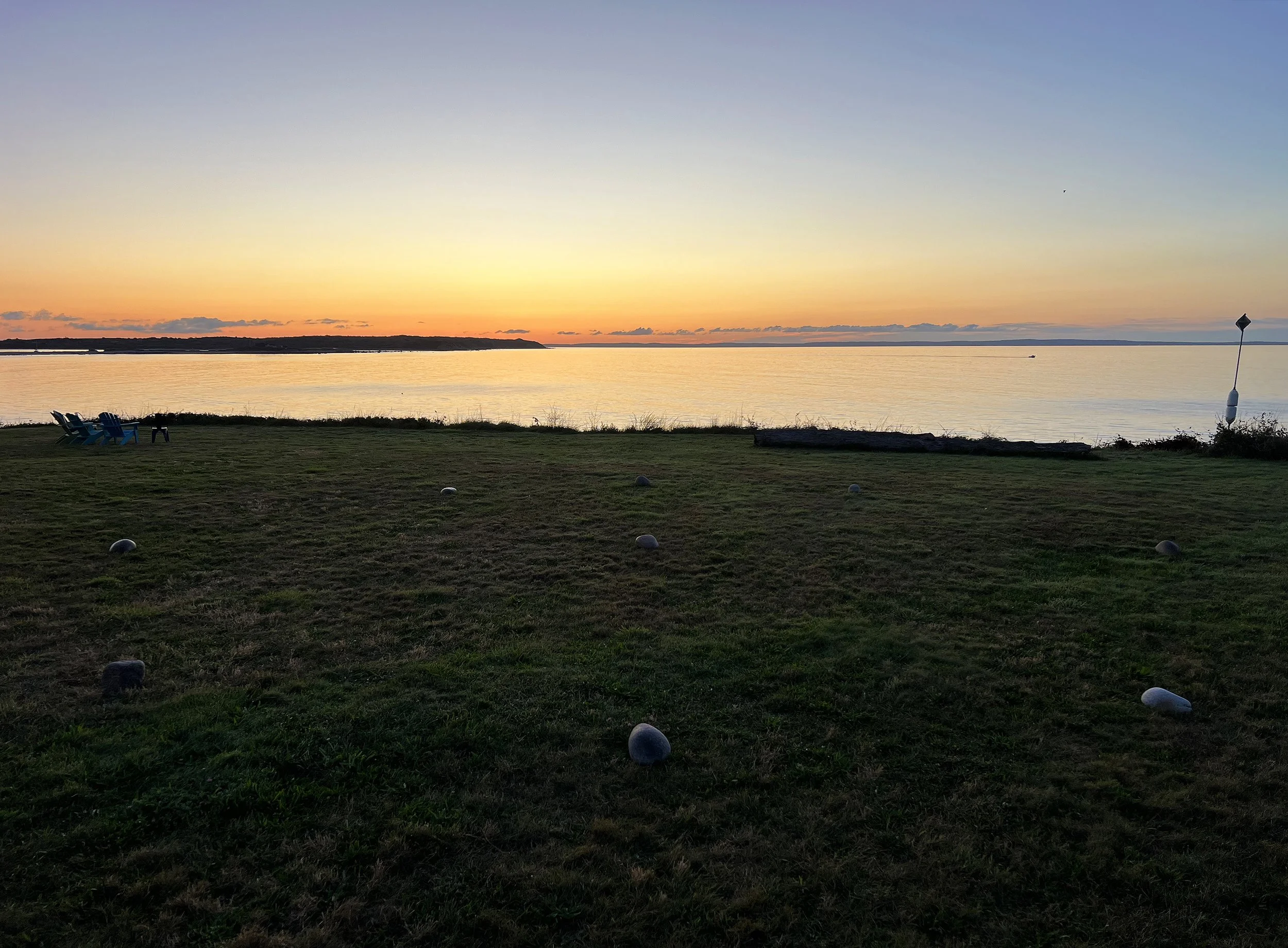 Sunrise facing due east, September 13, 2025, 6:11am EST