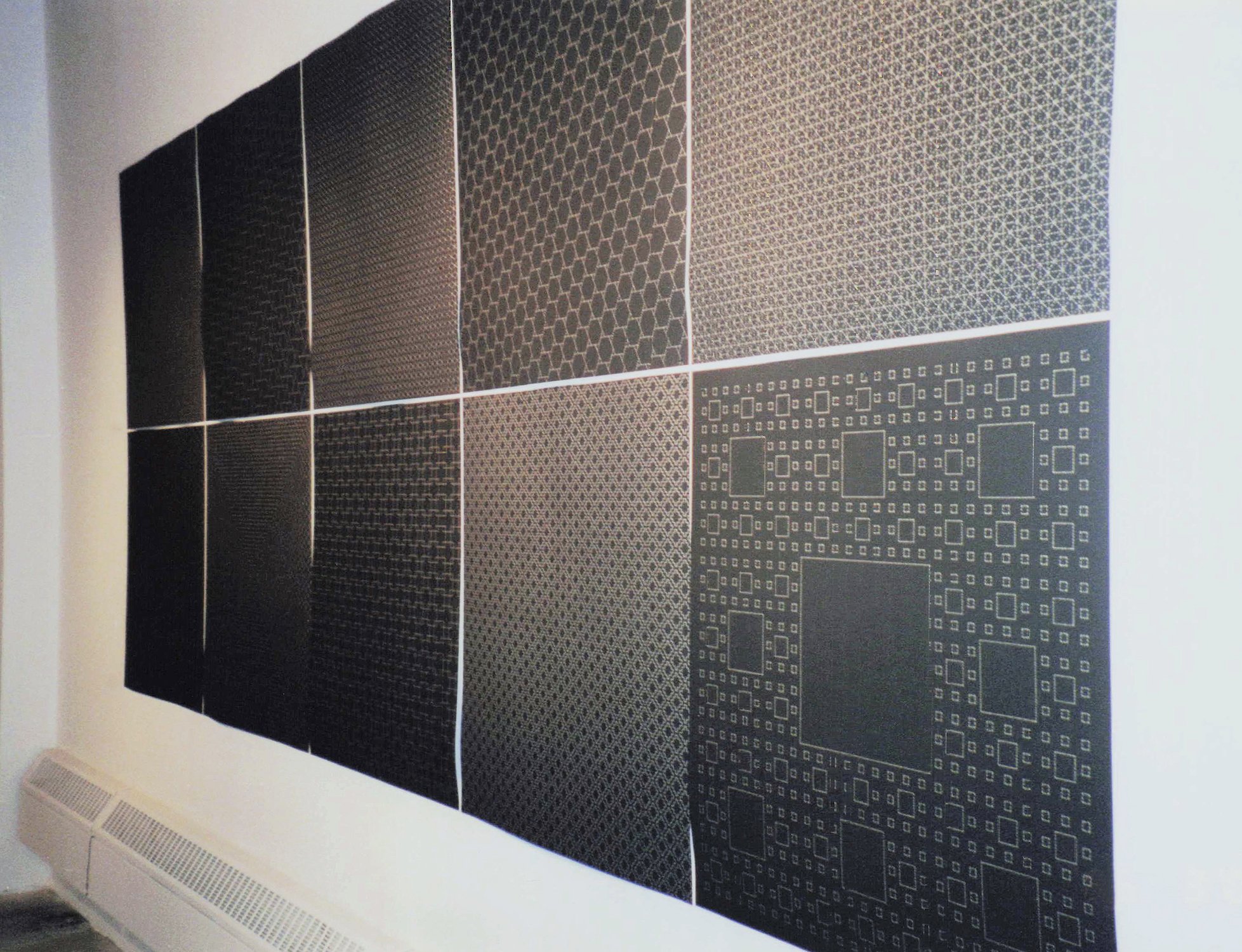 View of group exhibition Bridges, Dumbo Arts Center, Brooklyn, NY, 2000, Curated by Waqas Wajahat