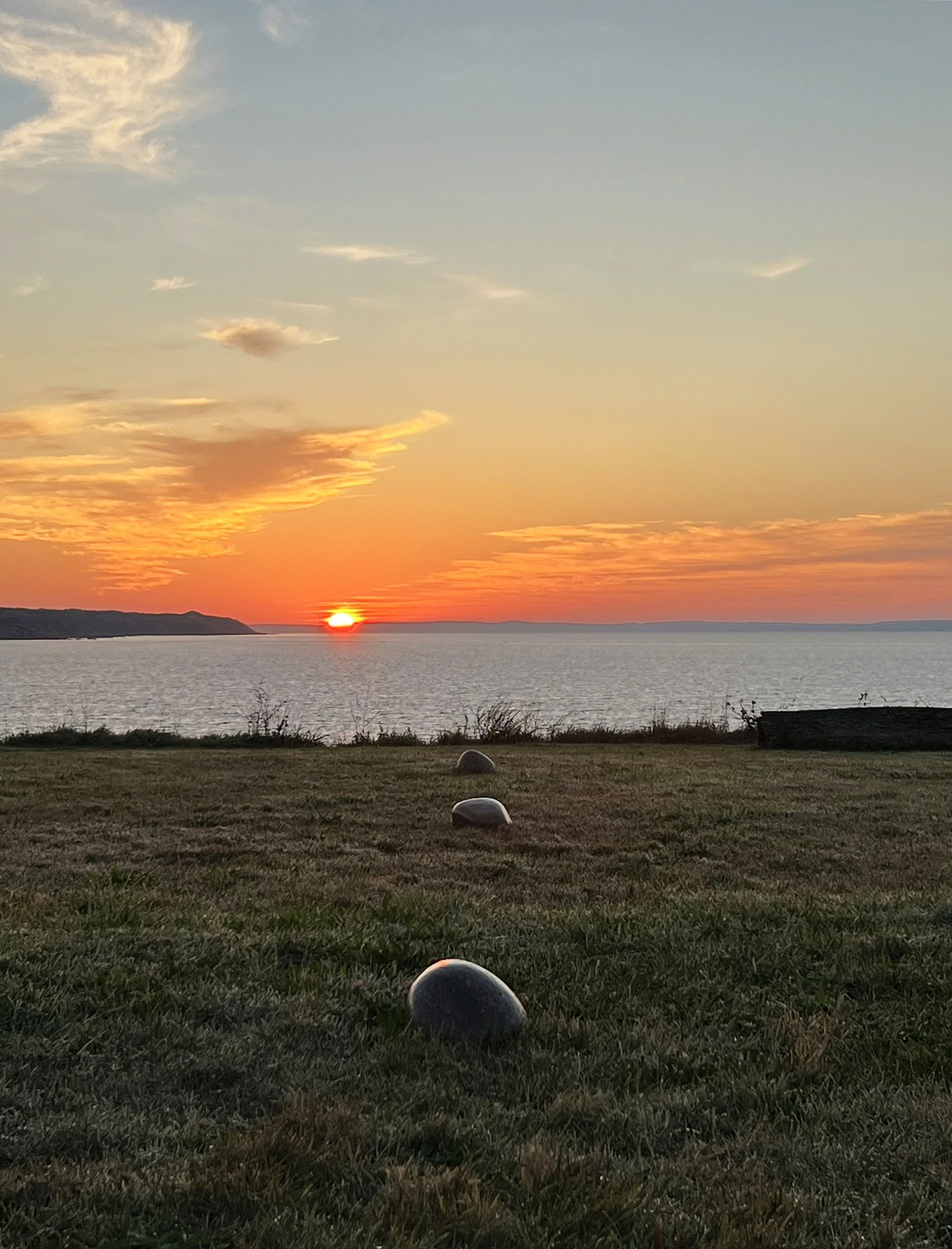 Cuttyhenge (sunrise facing due east, September 15, 2025 at 6:26am EST)