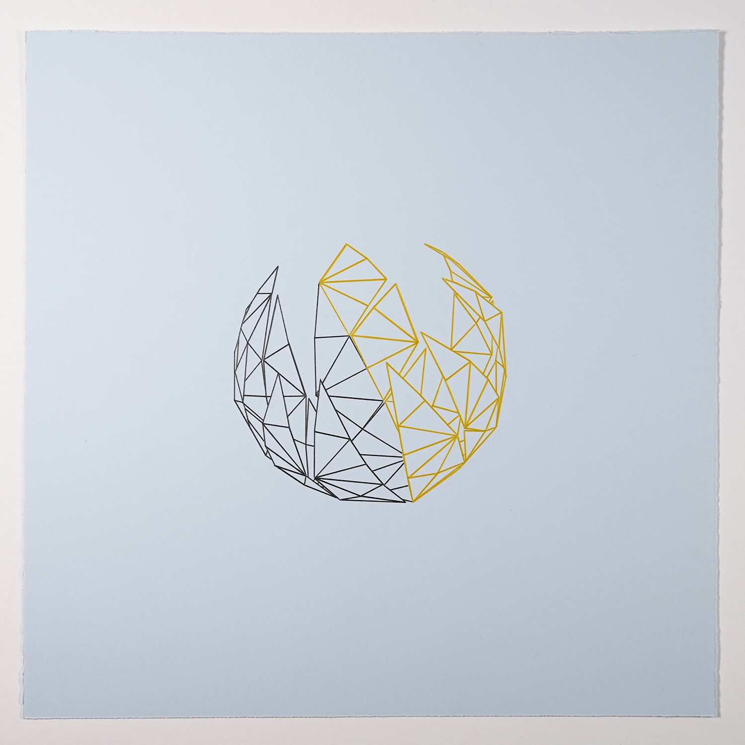 Matthew Deleget, Hand Theories 5, 2001, Colored pencil on paper, 15 x 15 inches, #888