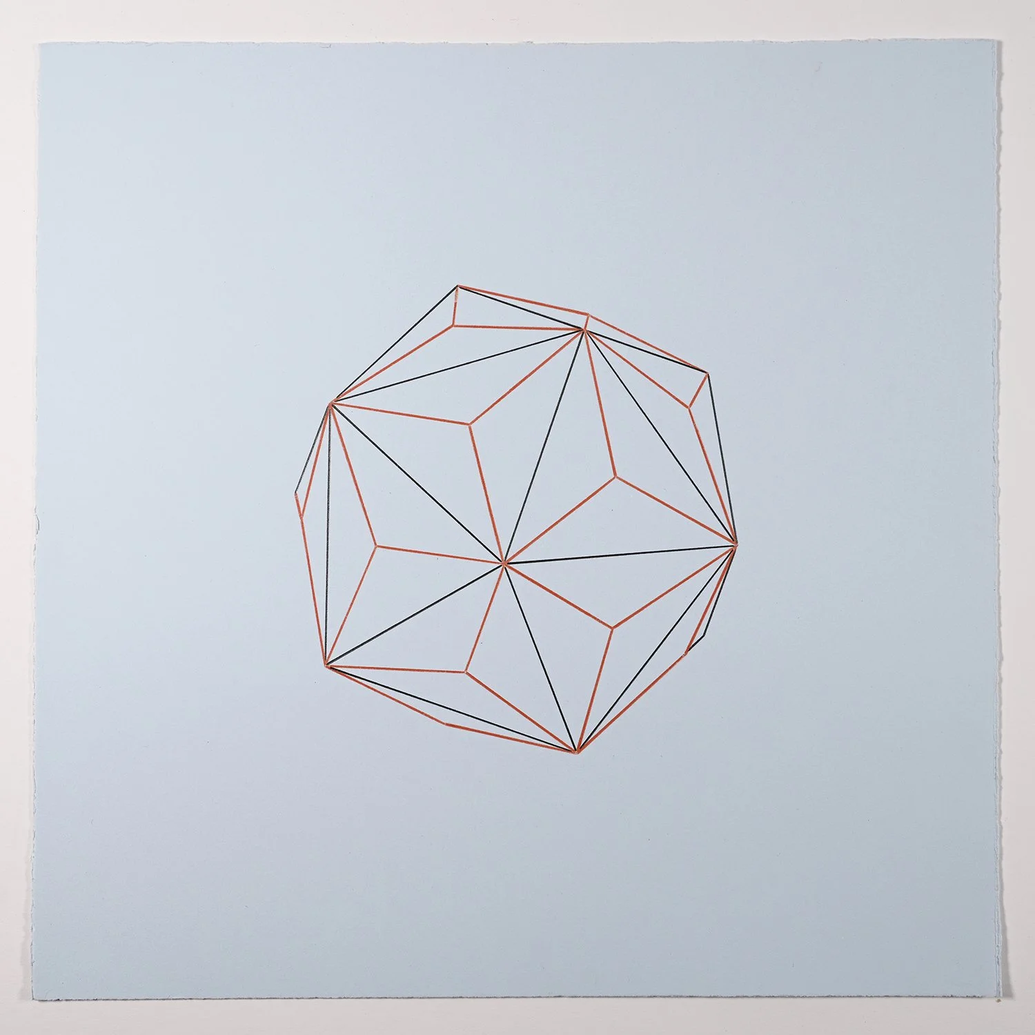 Matthew Deleget, Hand Theories 13, 2001, Colored pencil on paper, 15 x 15 inches, #896