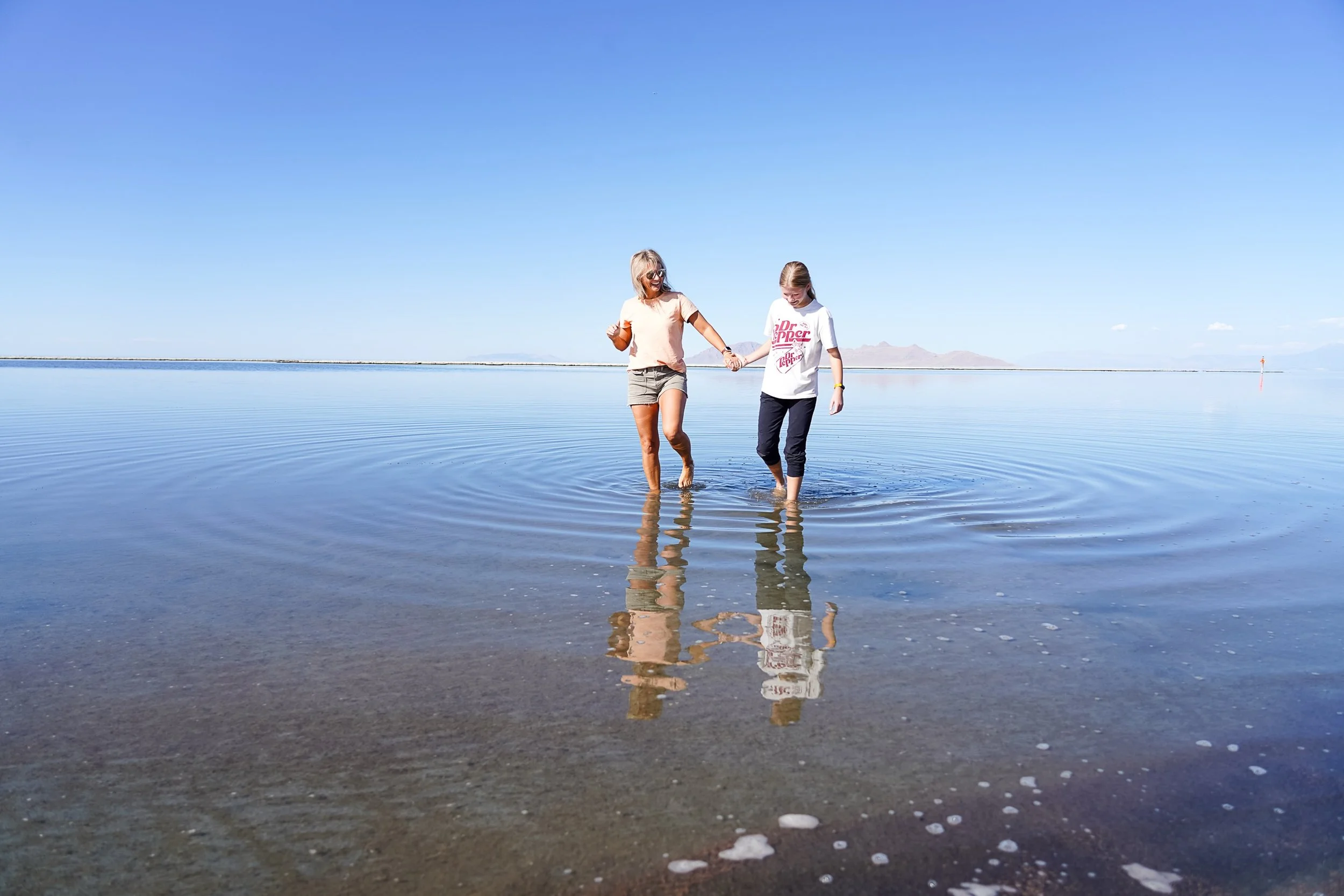 A quick road trip to Utah (for my son&rsquo;s blade show) meant squeezing in a few low key adventures on either side.  The first was a quick stop at the Dead Sea&hellip;I mean the Great Salt Lake.  It was cool and weird all at the same time!

The gir