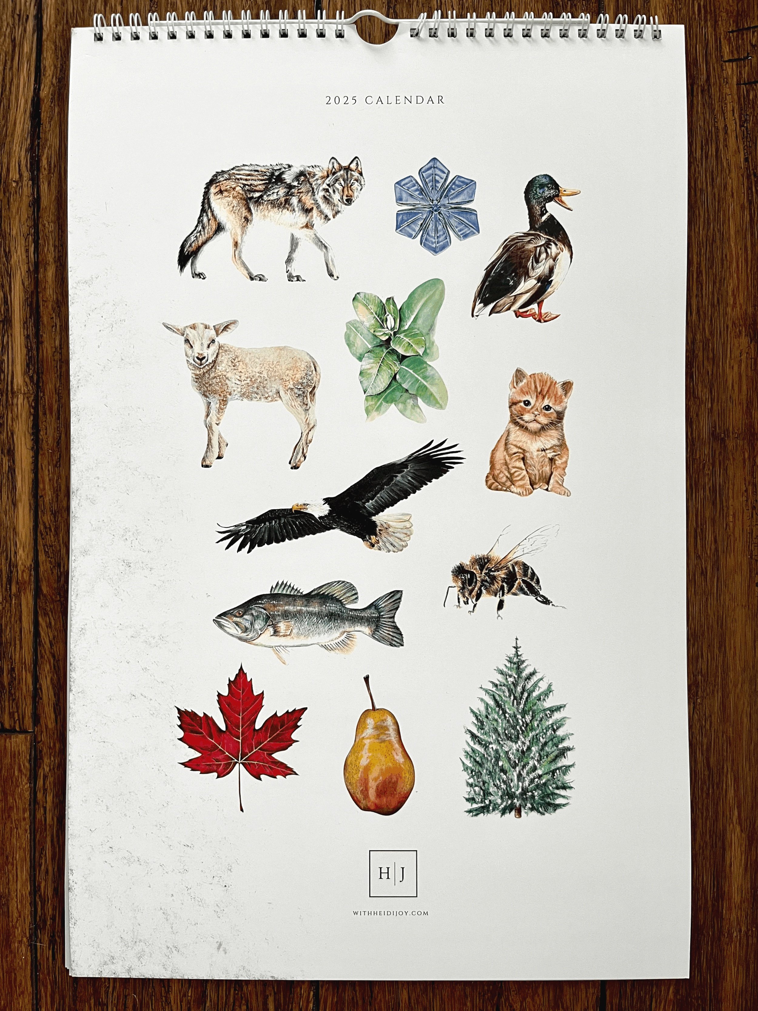 2025 Nature Calendar : Scratch & Dent Version