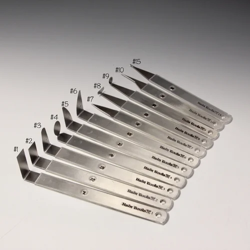A choice of 2 out of 11 with Silicone Sleeves Stainless Steel Pottery Trimming/Chattering Tools Designed by Master Potter HsinChuen Lin 林新春