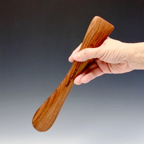 A #6 Mopane Wooden Stick for Compressing Floor/ Stretching Mugs & Small Bowls Designed by Master Potter Hsin-Chuen Lin