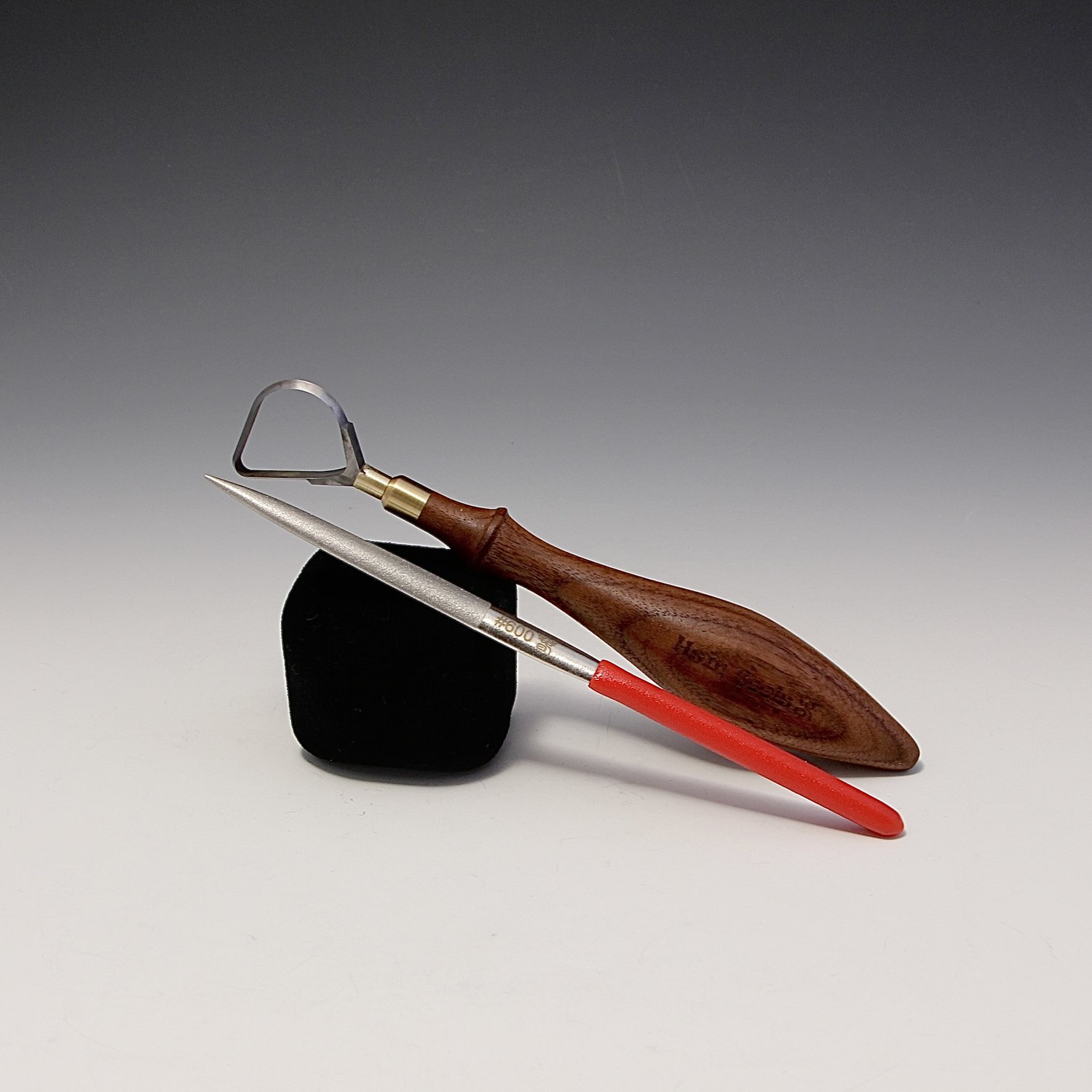 Pear-Shaped Tungsten Carbide Loop Tool with Large Walnut Wooden Handle~ The  Hardest Pottery Trimming Tool Designed by Hsin-Chuen Lin — Hsin-Chuen Lin