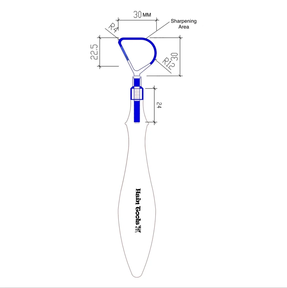 A set of 2 Tungsten Carbide Loop Tool (Pear and Square Shaped) with ...