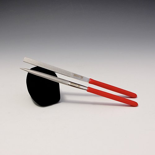 A set of 2 Diamond File (600 Grit) for resharpening Tungsten Carbide Loop Tools