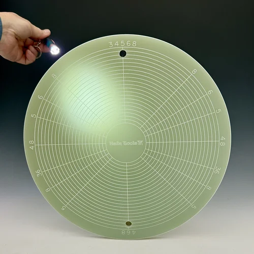 A 12” Round Hsin Tools Translucent Celadon Color Bat with Decoration Mark designed by Hsin-Chuen Lin
