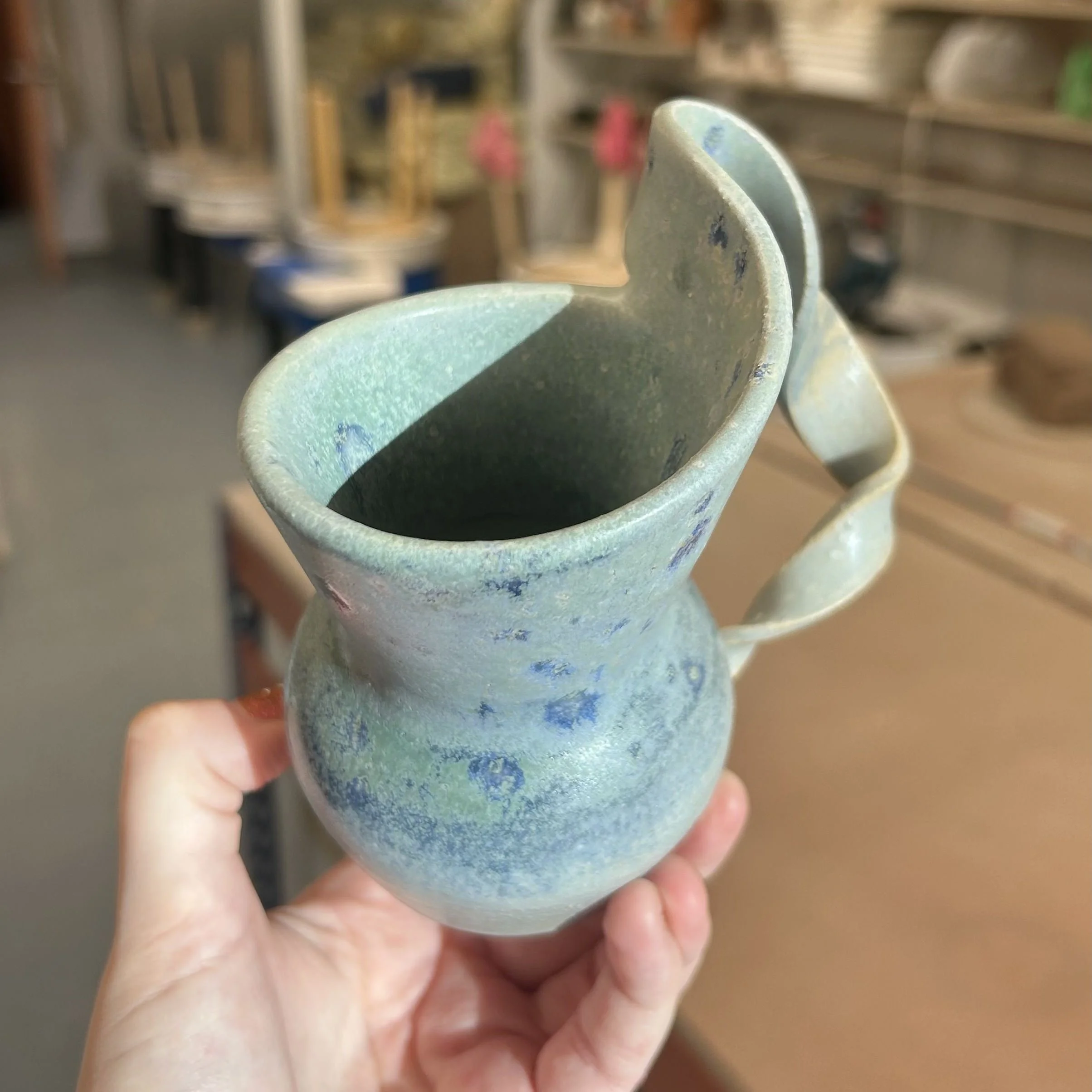Altered Amphora Vase - Sage