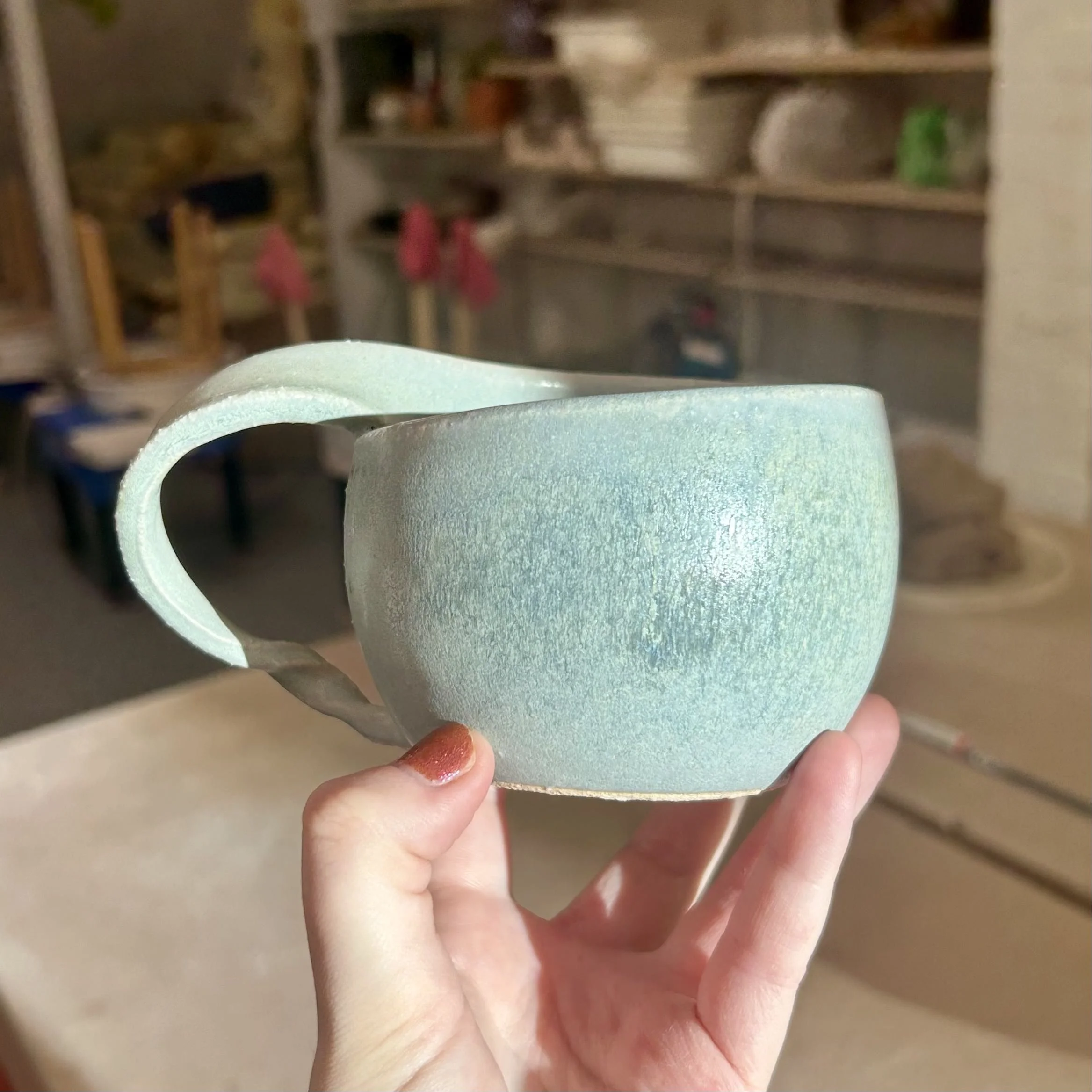 Helix handle mug - Mint