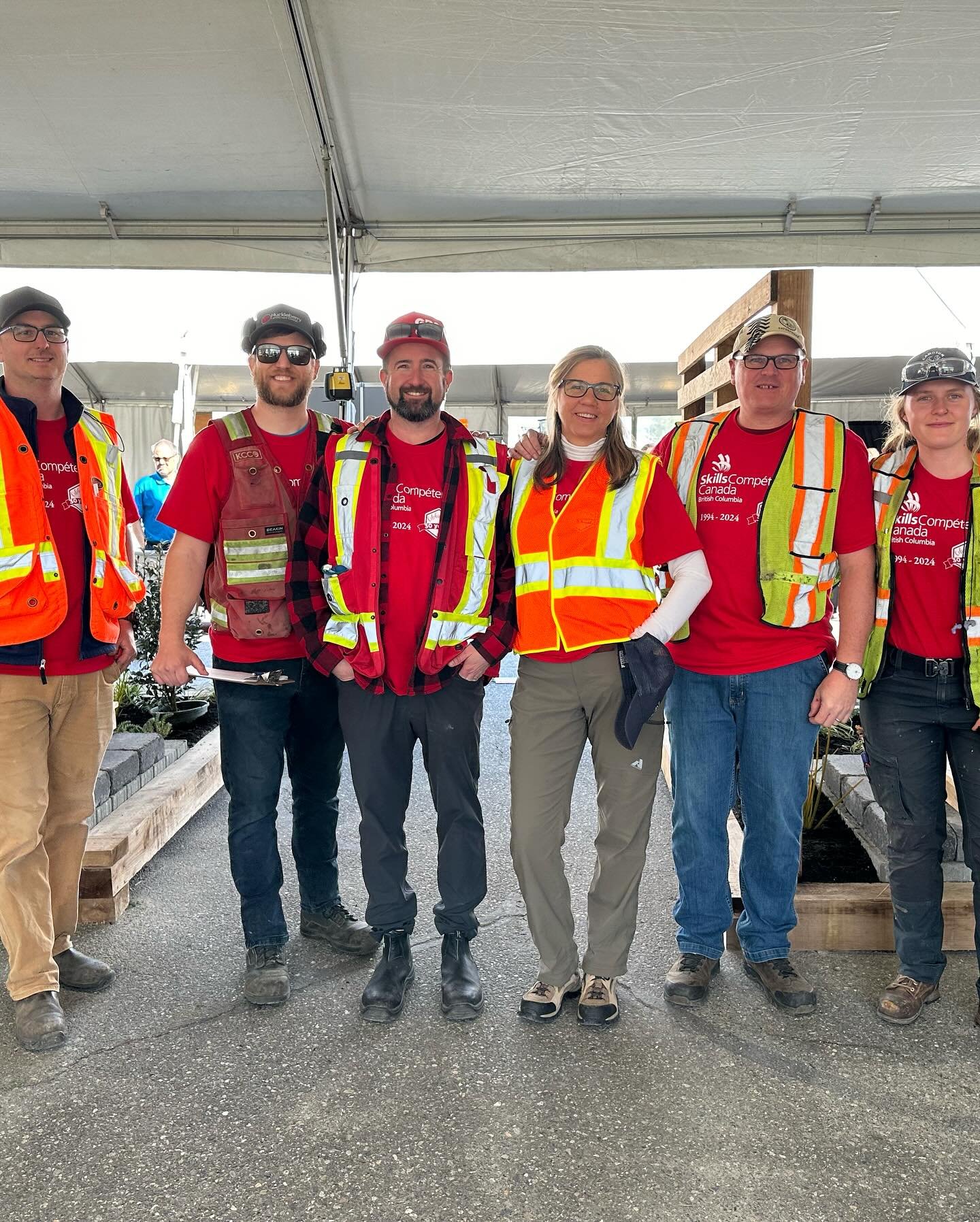 An amazing #skillsbc provincial competition today! Congratulations to all involved - competitors, coaches, support staff and judges! #belgard #belgardoutdoorliving