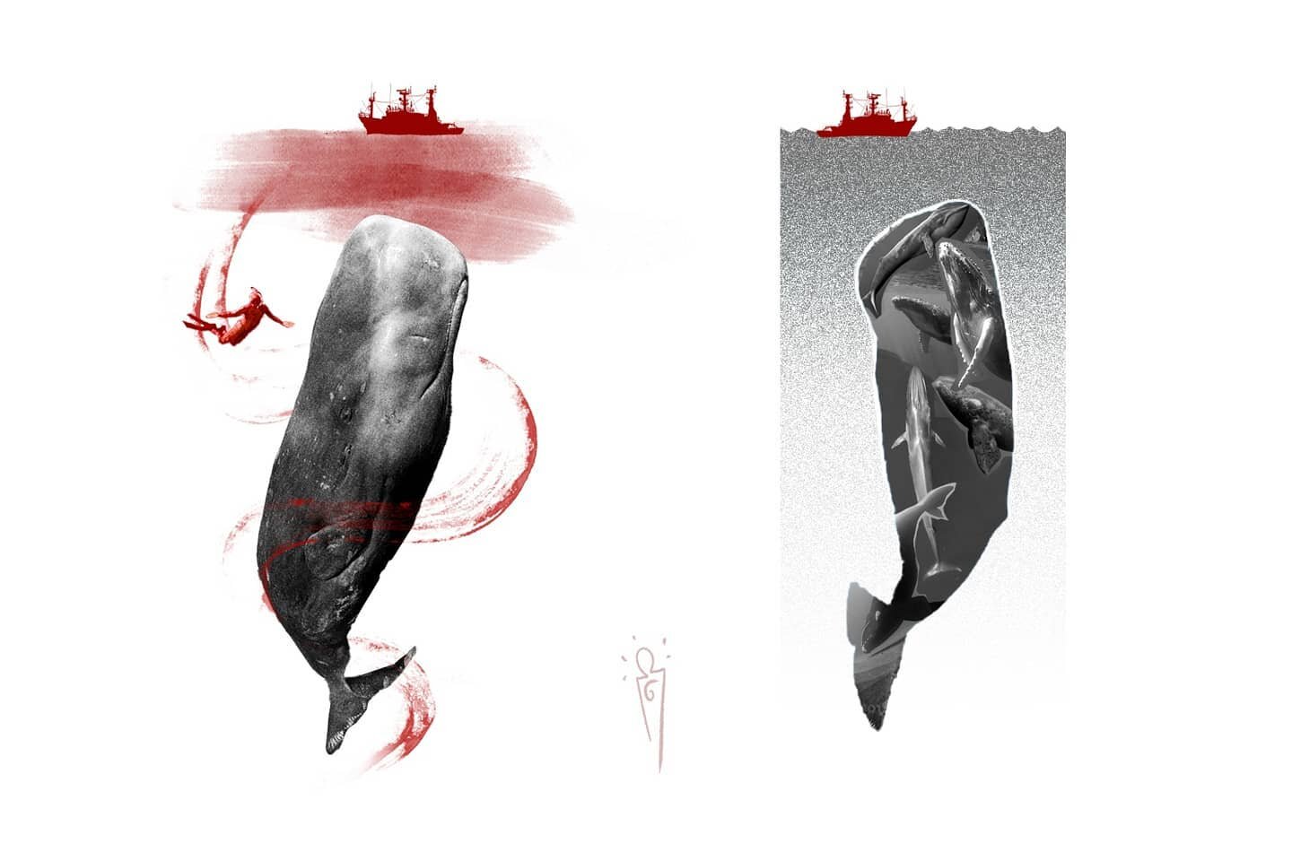 Concepts for a whale conservation tattoo inspired by the work of the sea shepherds.

Which one do you guys like best? 

#whaletattoo #seashepherd #antipoaching #endangeredspecies #whales