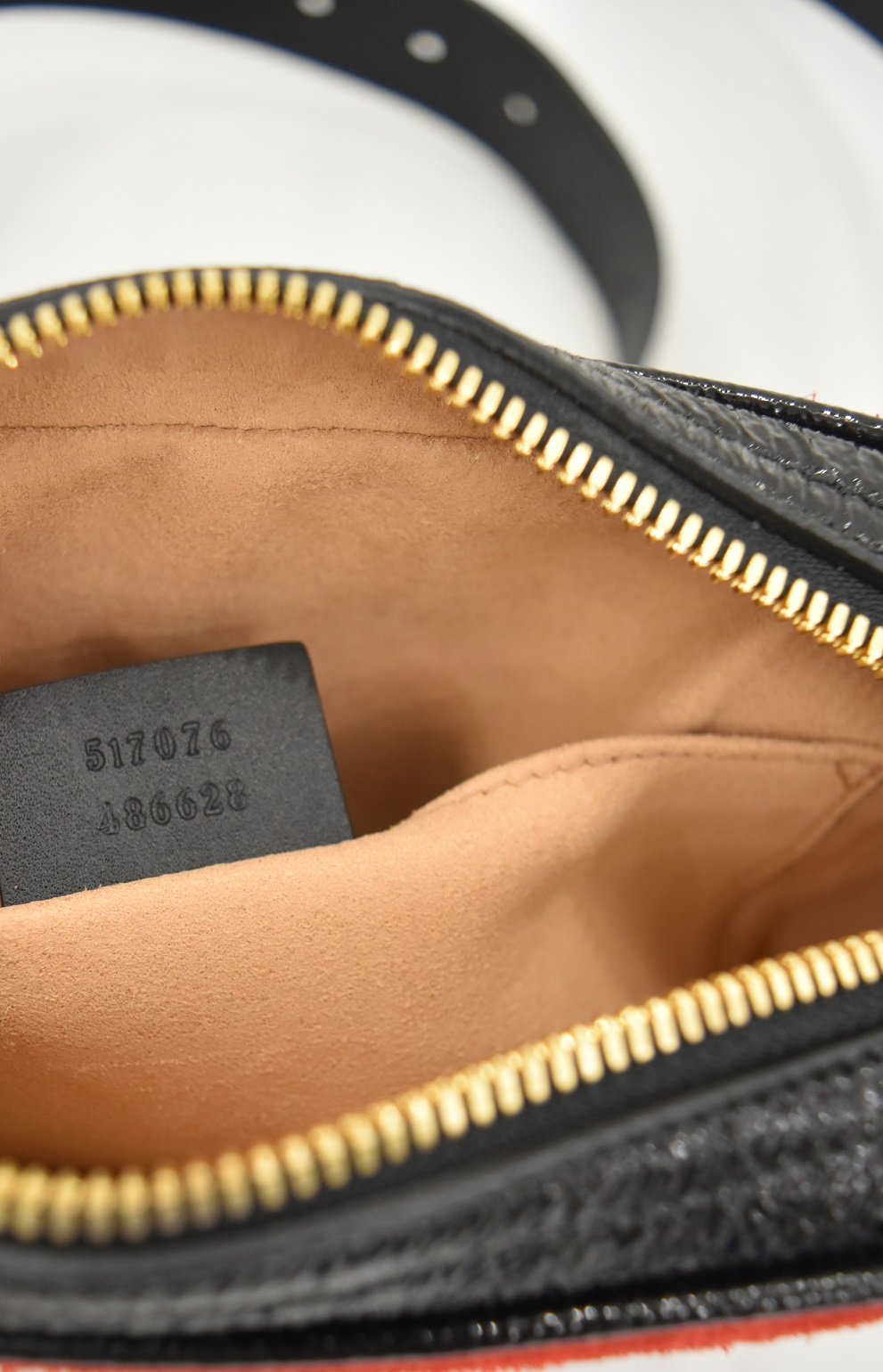 Gucci Red Suede Ophidia Clutch Belt Bag