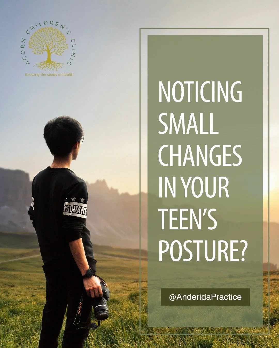 Have you noticed subtle changes in your teenager&rsquo;s posture lately?

Perhaps clothes aren&rsquo;t sitting quite the same, one shoulder looks slightly higher, or they&rsquo;ve mentioned tightness in their back or chest.

We&rsquo;re seeing more t