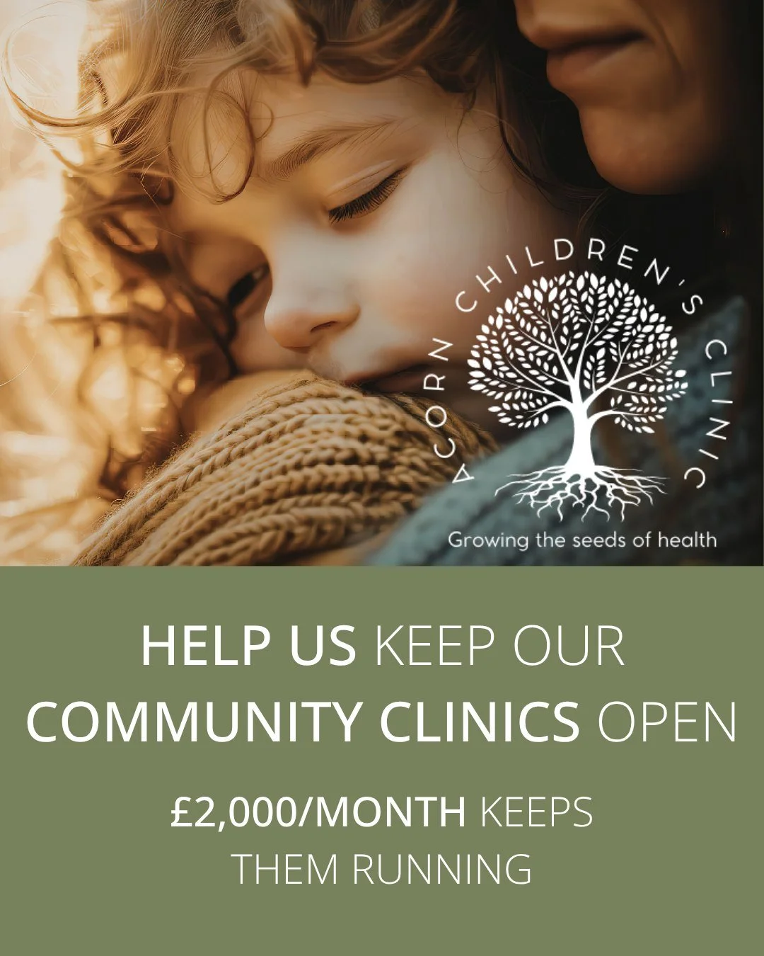 💚 Help us keep our community clinics open

Each week, we see people in our Pain Relief Clinic and Acorn Clinic who might otherwise go without care.

Living with chronic pain, stress, or long-term health challenges can be incredibly isolating &mdash;