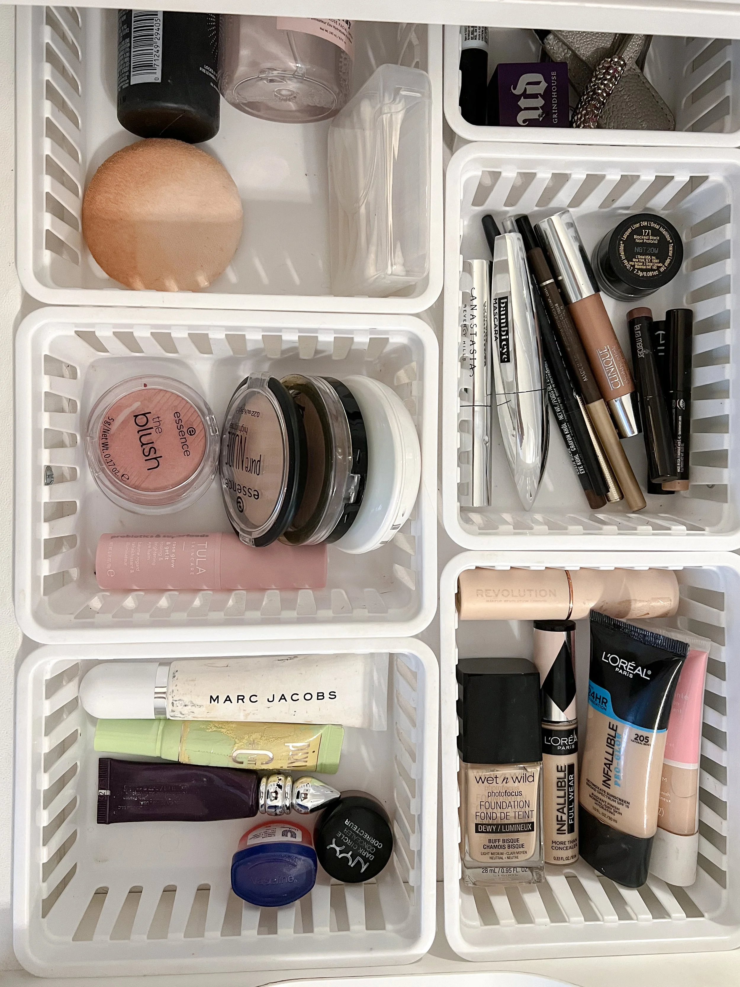 Makeup Vanity Organization