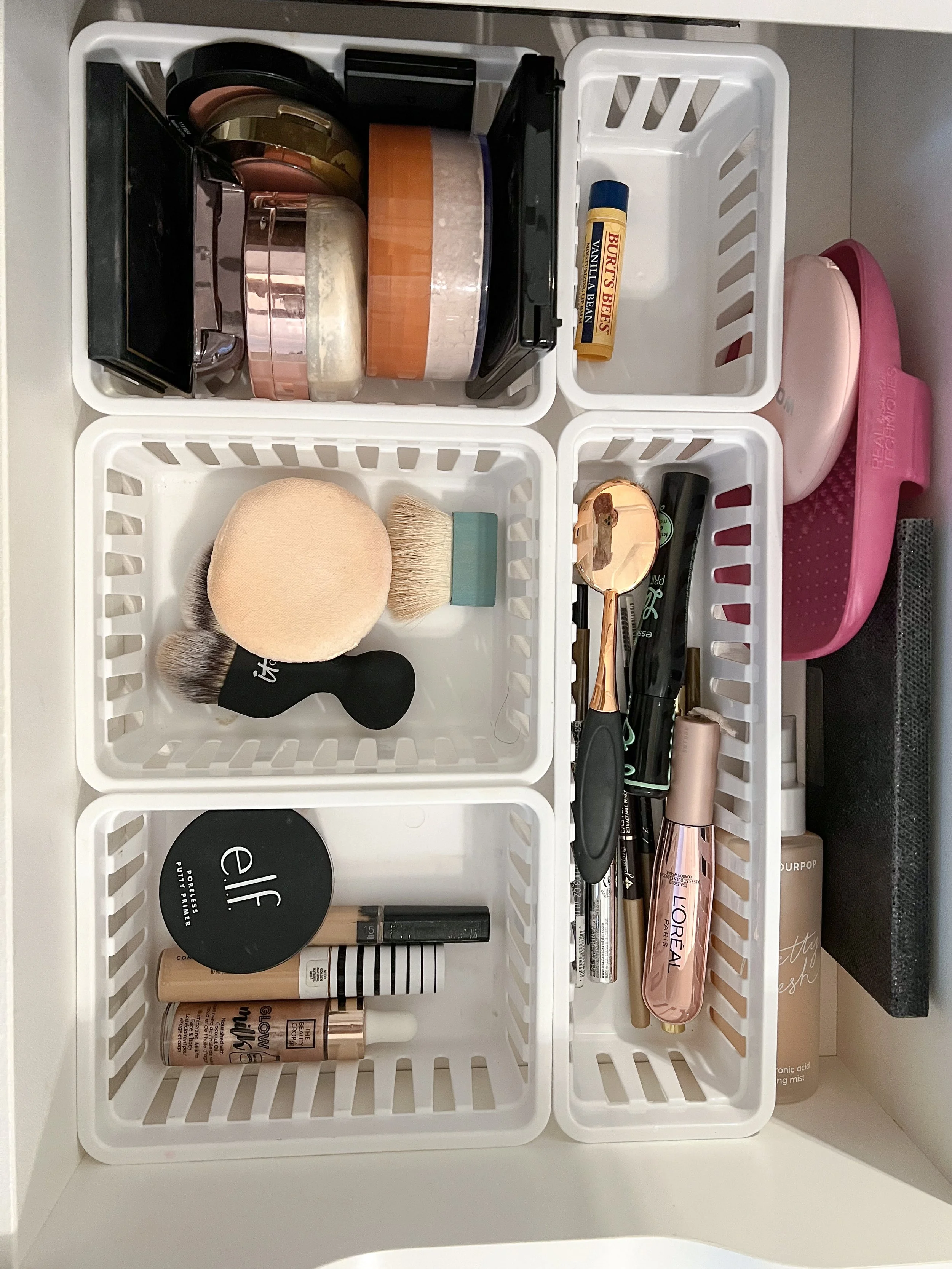 Makeup Vanity Organization